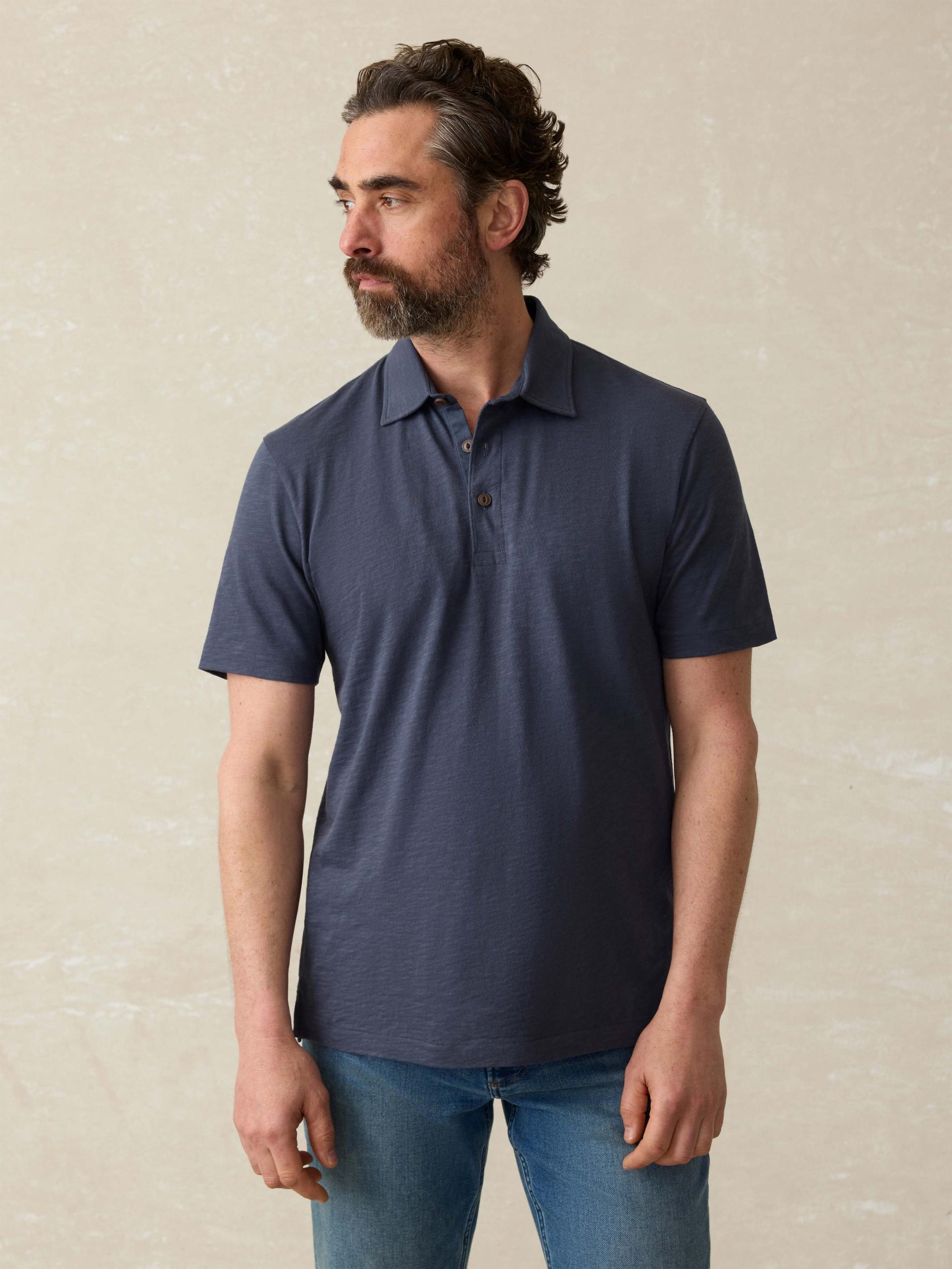 Sunwashed T-Shirt Polo - Dune Navy Product Image