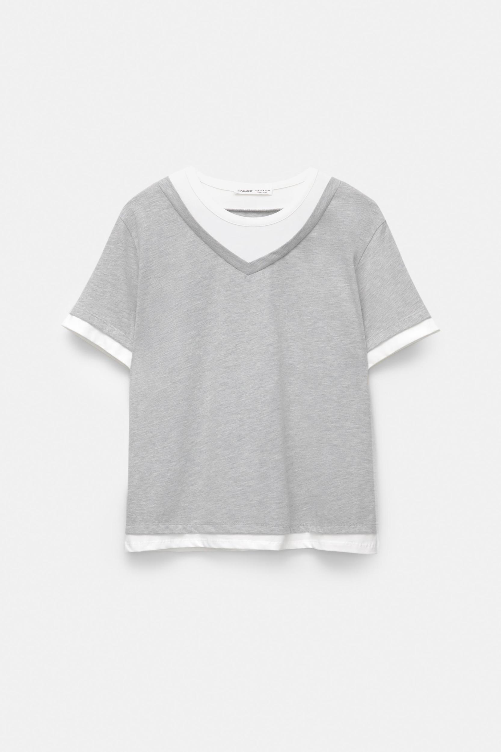 Double-layer short sleeve T-shirt Product Image