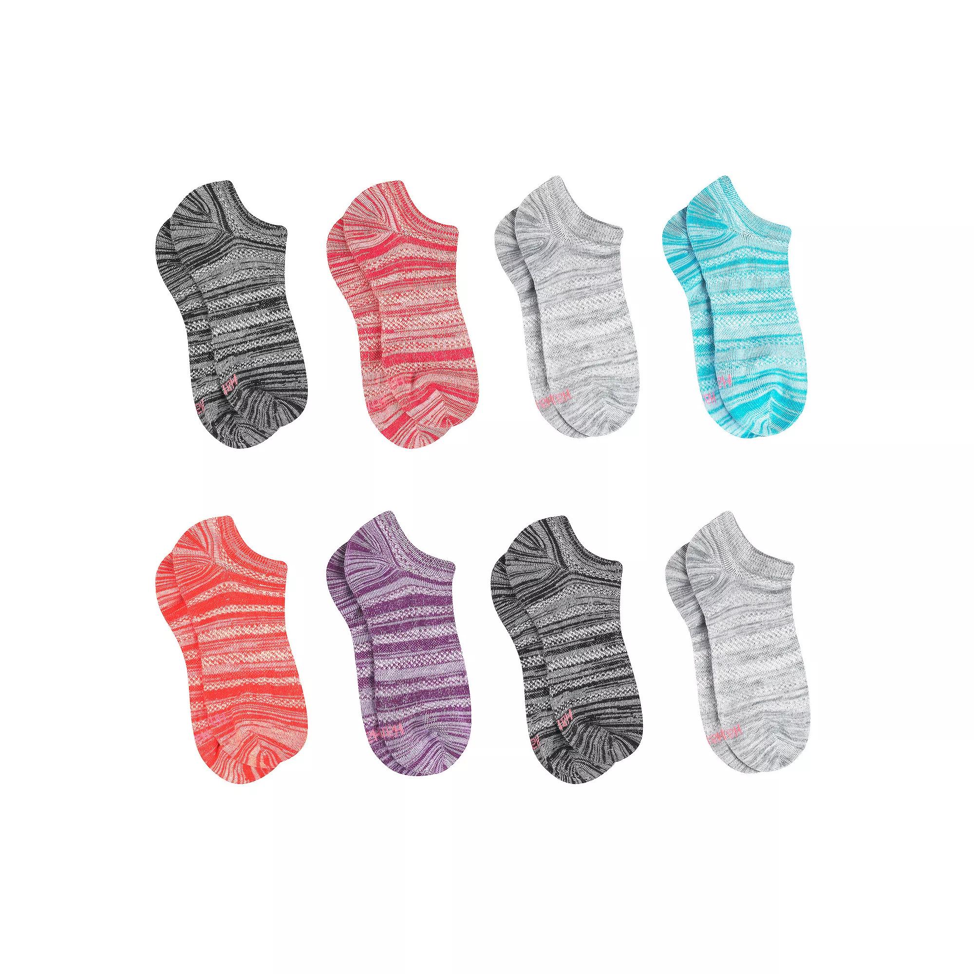 Women's Hanes® 8 Pairs Ultimate Moisture Wicking No Show Socks - HWUBS8,  Product Image
