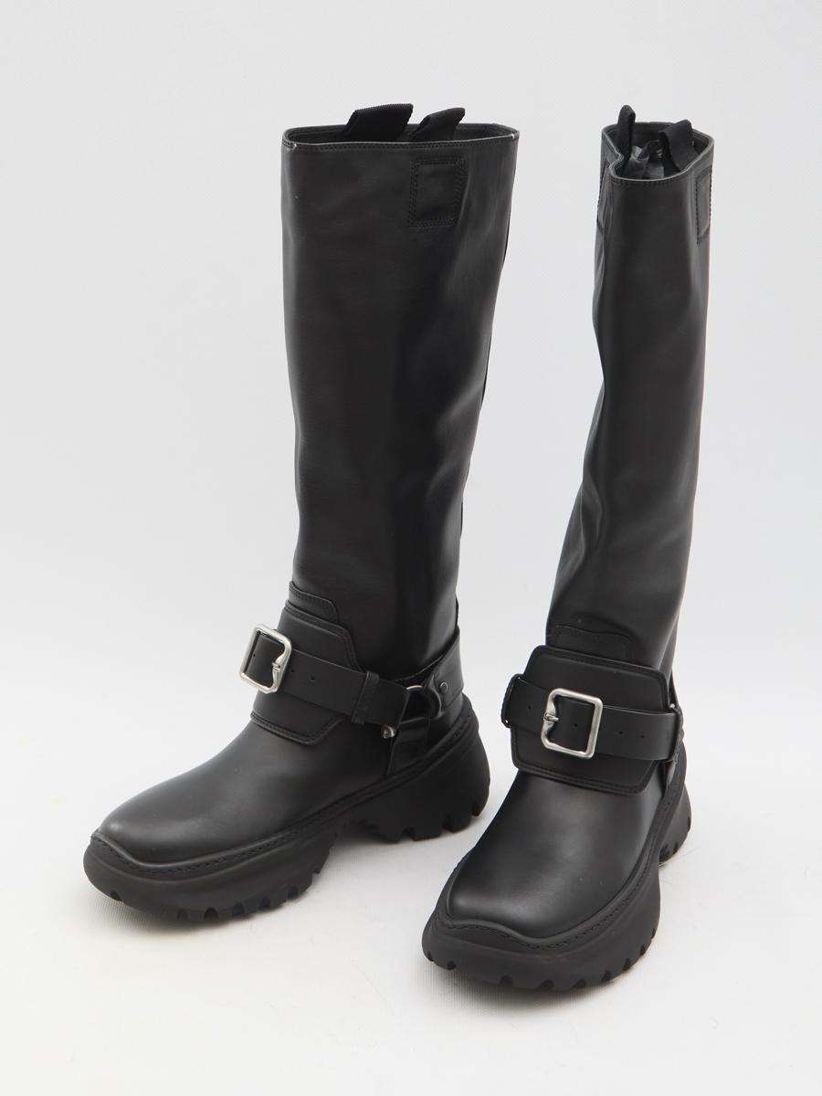 BURBERRY 40mm Lf Stomp High Boots In Black Product Image