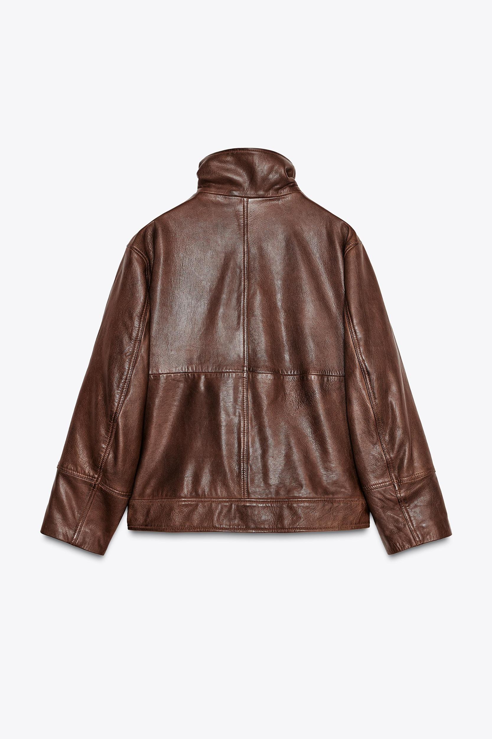 ZW COLLECTION LIMITED EDITION 100% LEATHER BOMBER JACKET Product Image