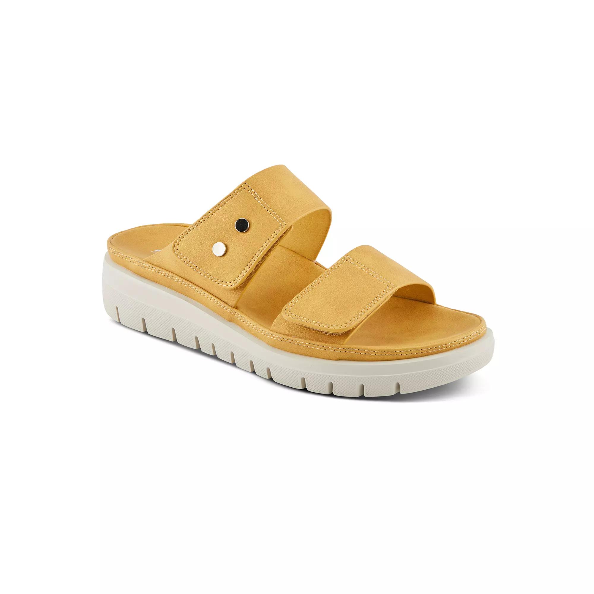 Flexus by Spring Step Buttony Women's Slide Sandals, Size: 39, Yellow Product Image