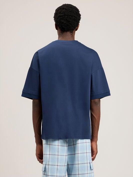 Curved Logo Loose Double T-Shirt Product Image