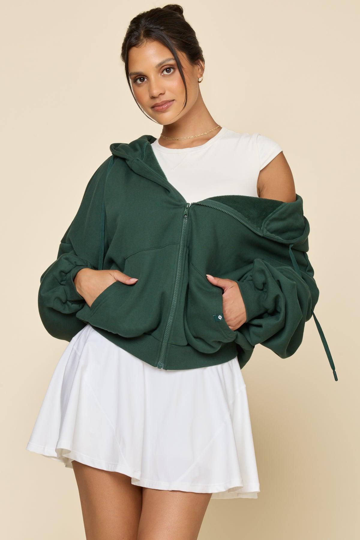 Zip Cloud Hoodie - Heather Grey Product Image