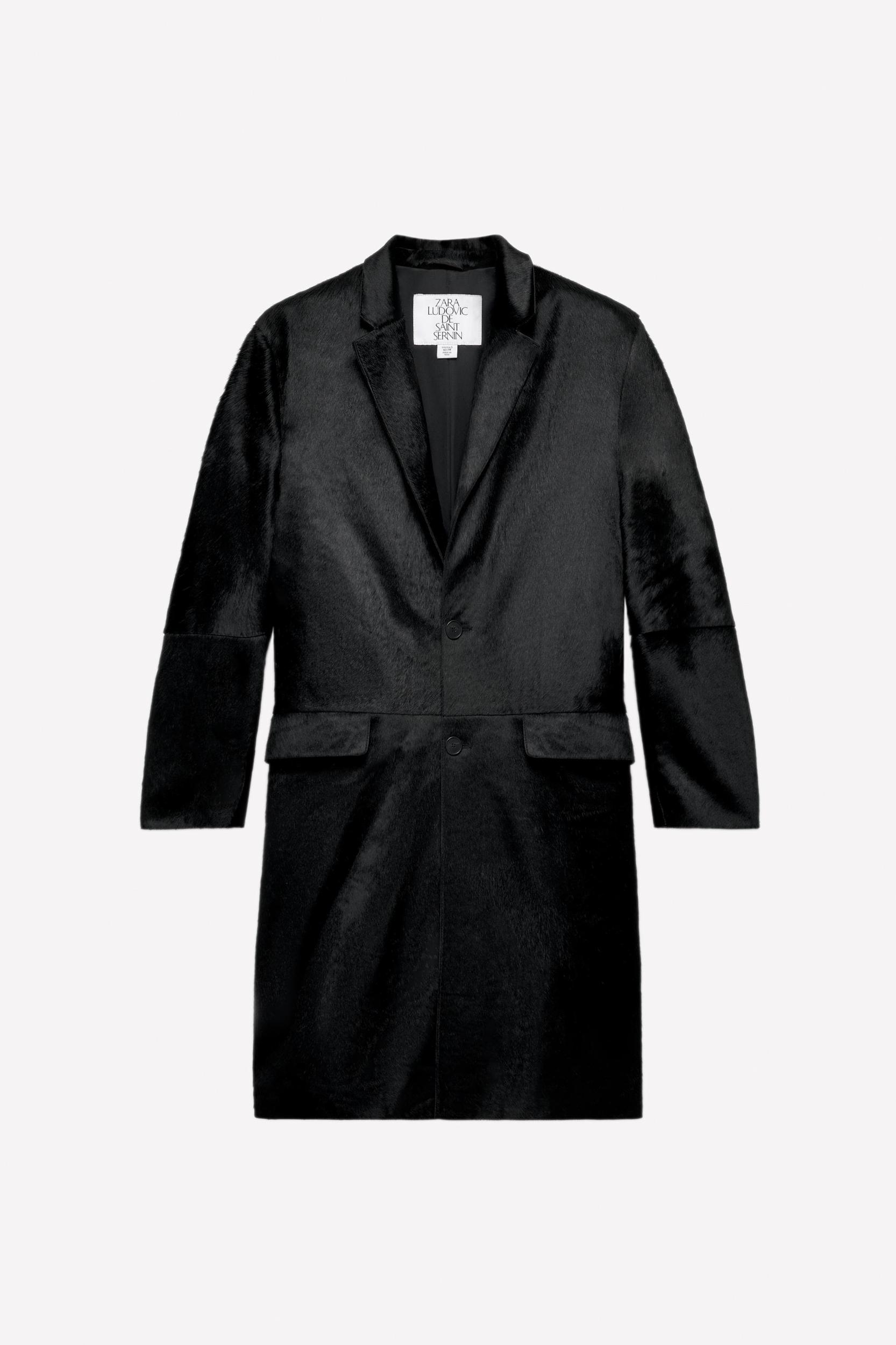 LUDOVIC DE SAINT SERNIN x ZARA LEATHER FUR COAT Product Image