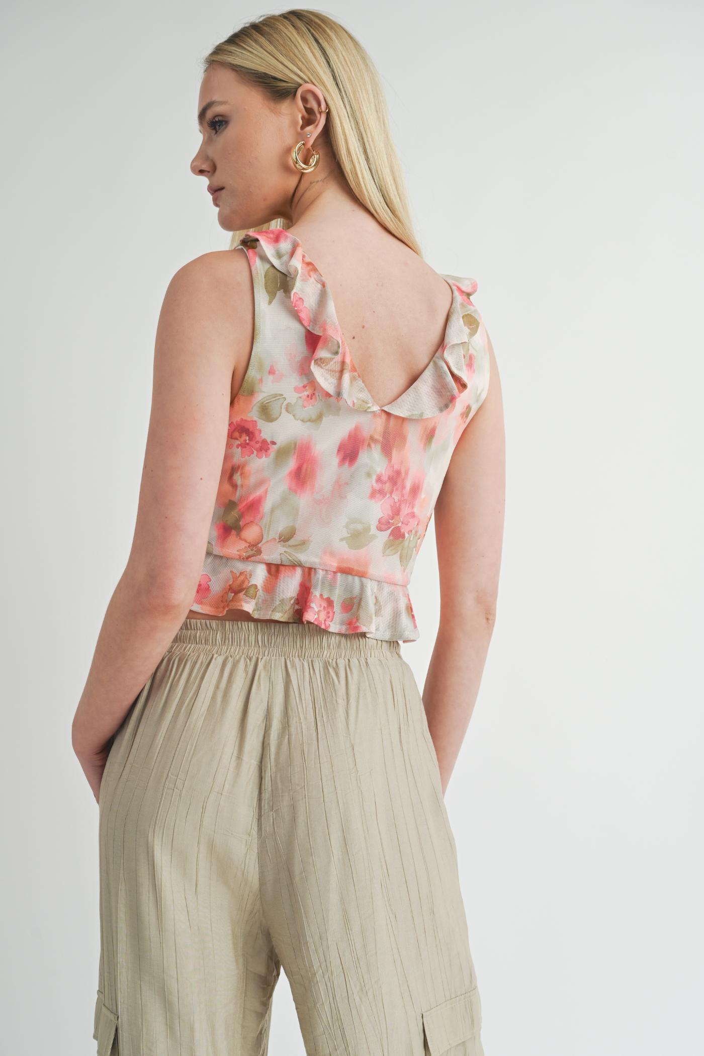 Divine Feminine Ruffled Tank Product Image