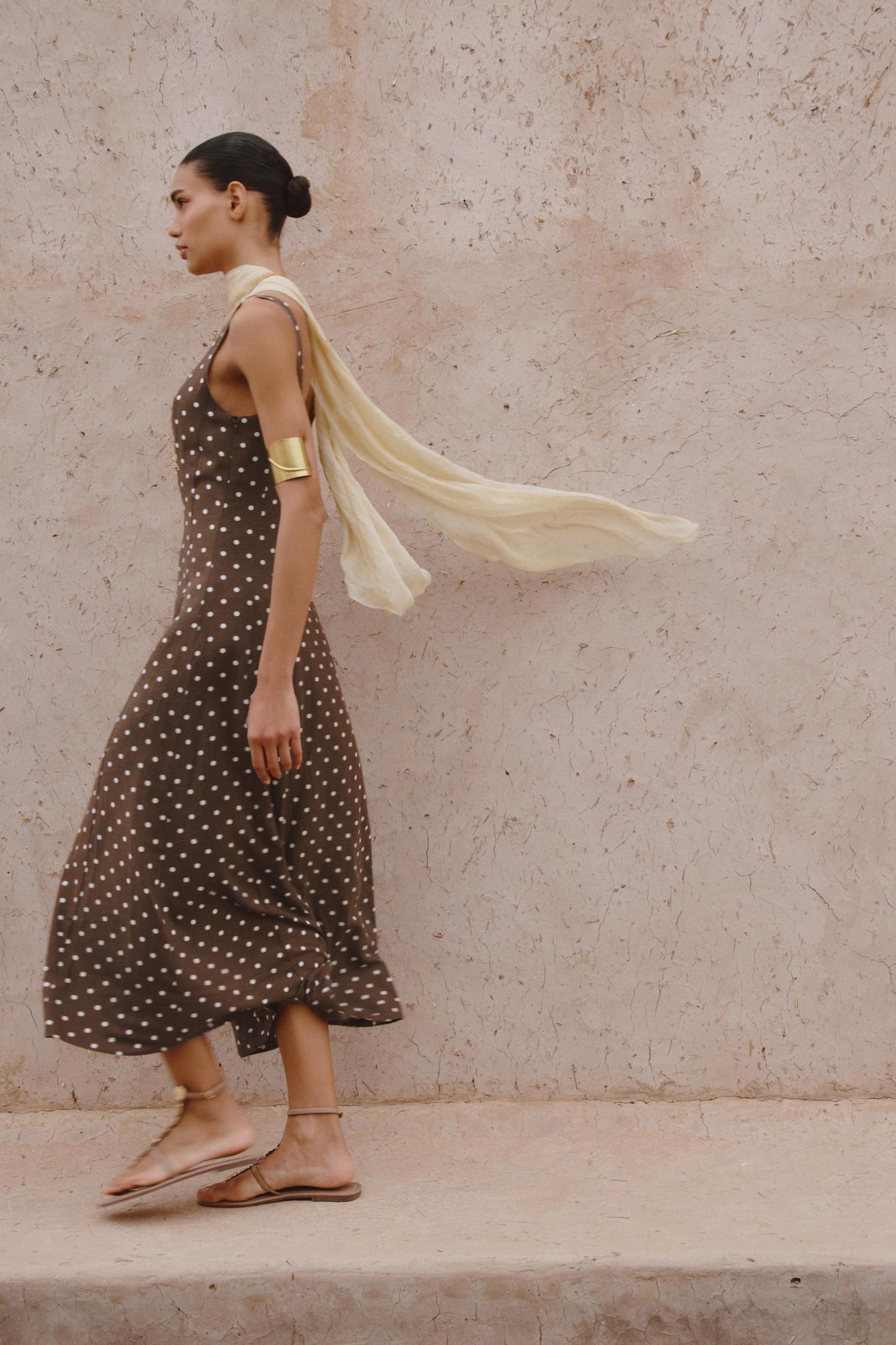 POLKA DOT MIDI DRESS Product Image