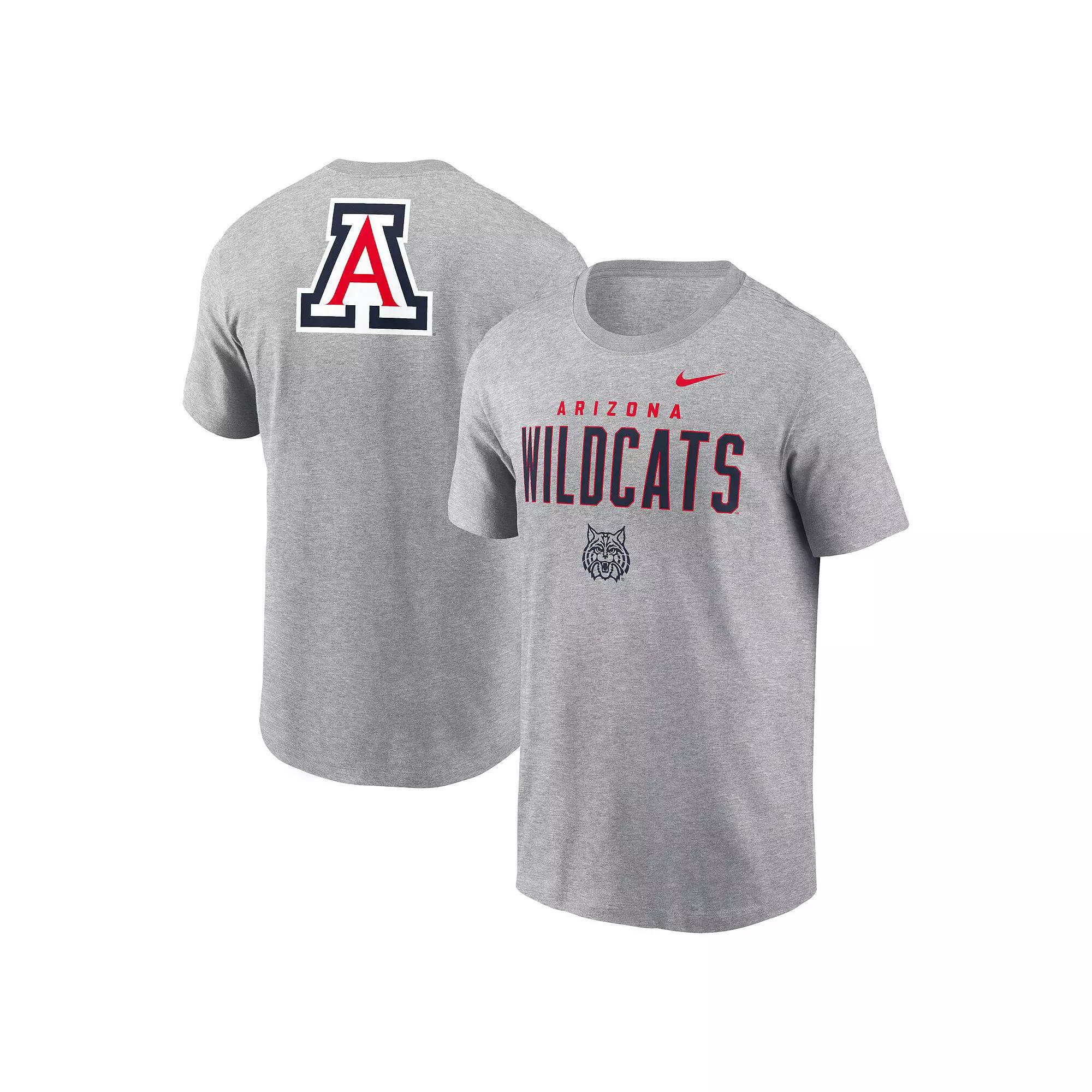 Men's Nike Heather Gray Arizona Wildcats Campus 2-Hit Primary Mascot T-Shirt,  Product Image