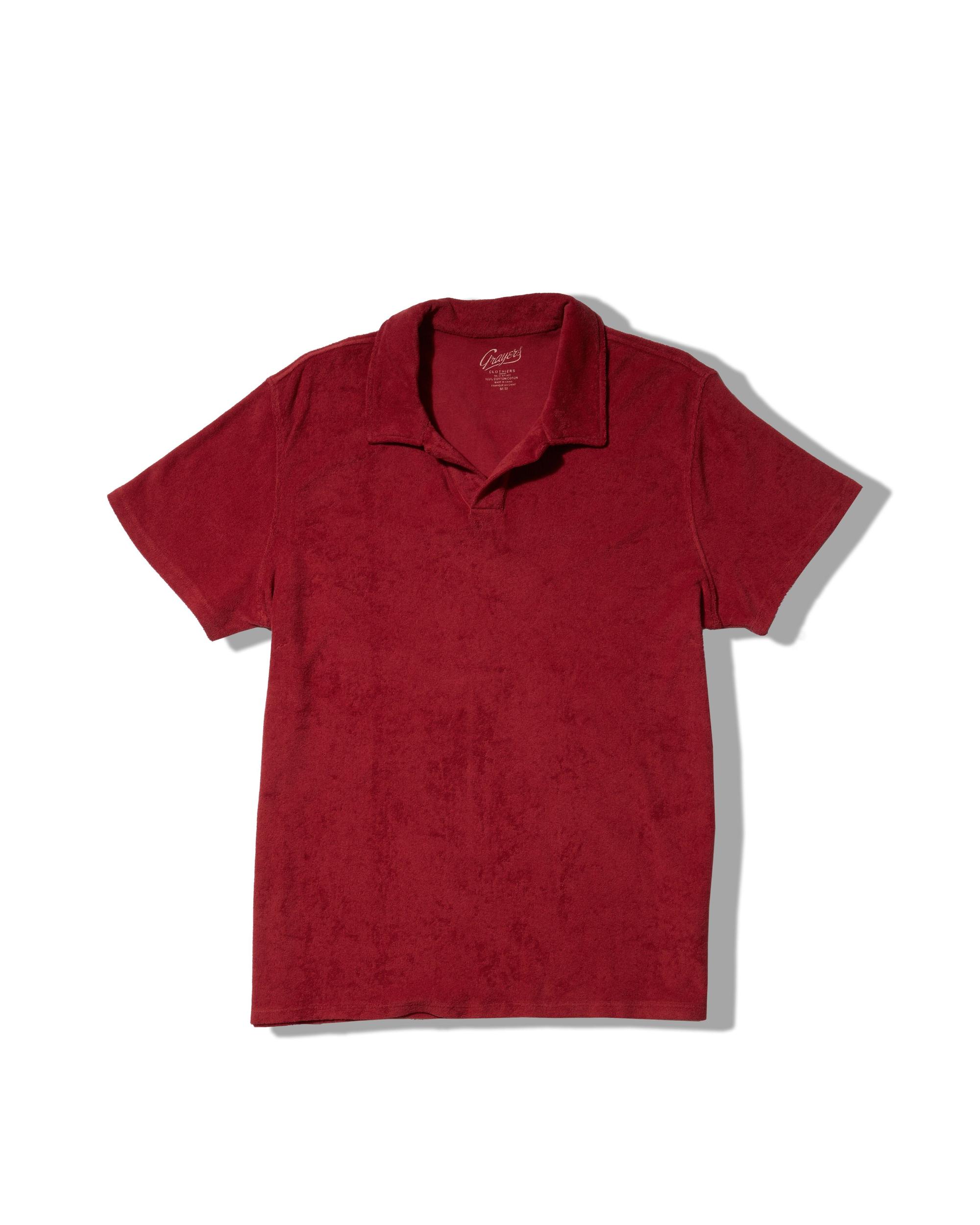 Riviera Terry Polo - Brick Red Product Image