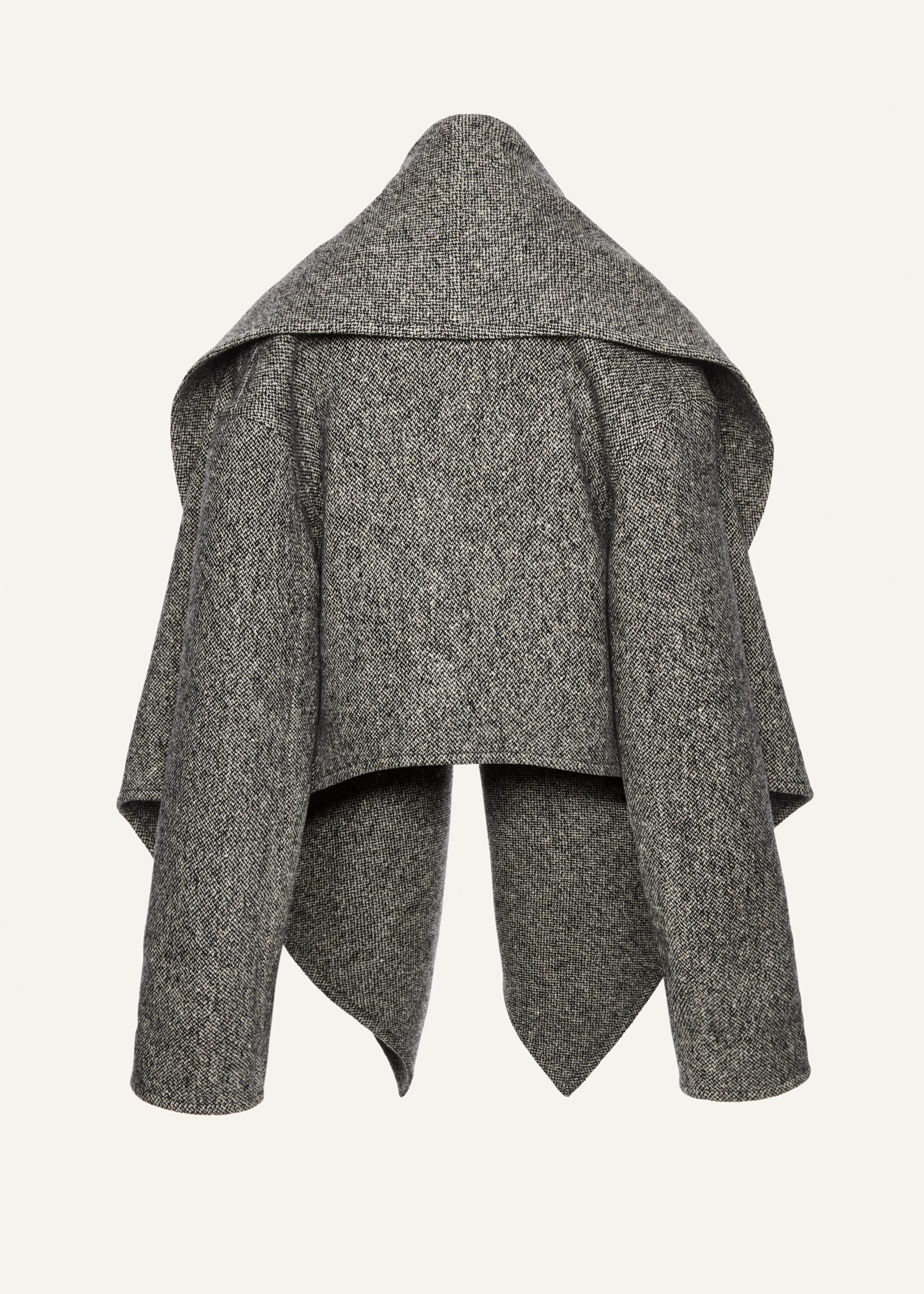 Shawl jacket in grey Product Image