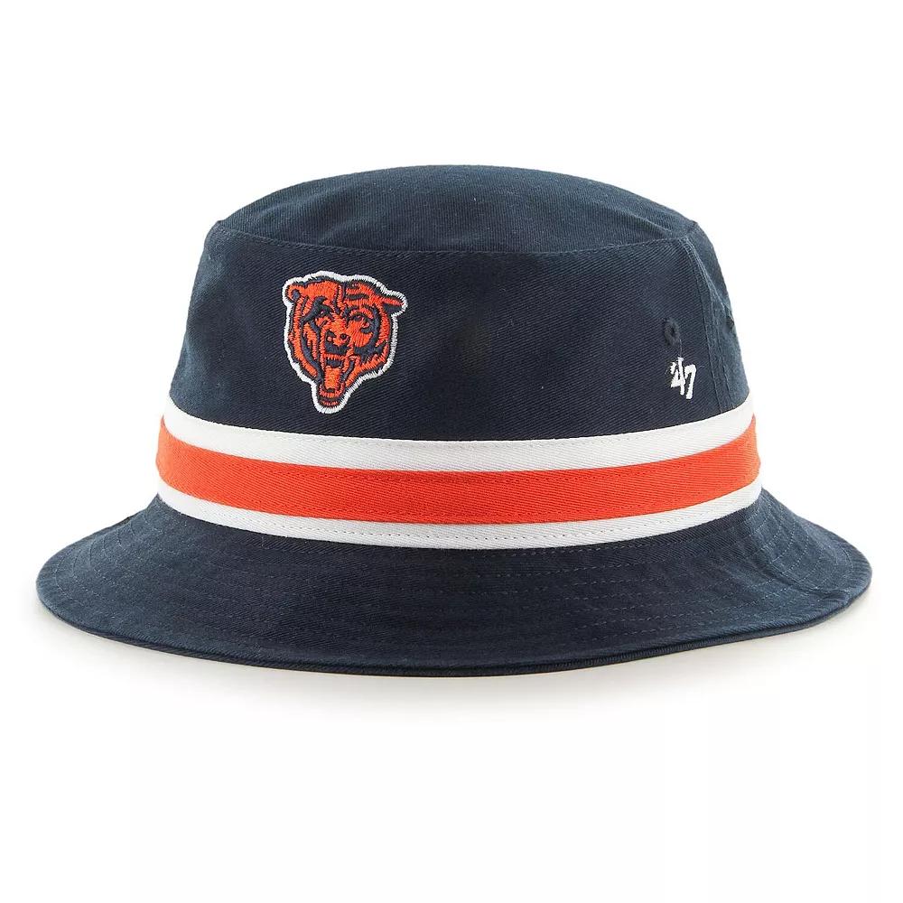 Men's '47 Navy Chicago Bears Striped Bucket Hat, Blue Product Image
