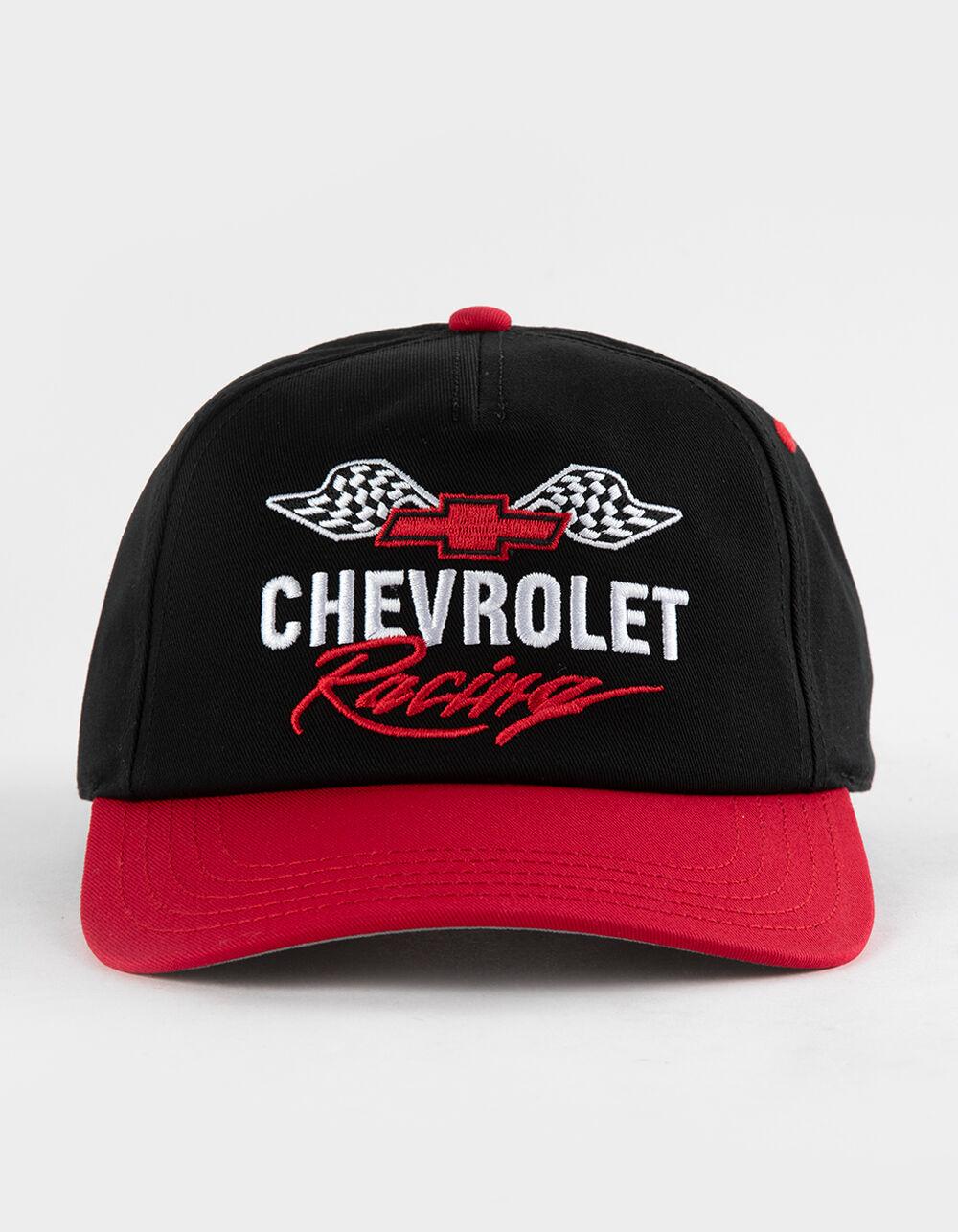 AMERICAN NEEDLE Chevrolet Racing Roscoe Snapback Hat - BLACK COMBO Product Image