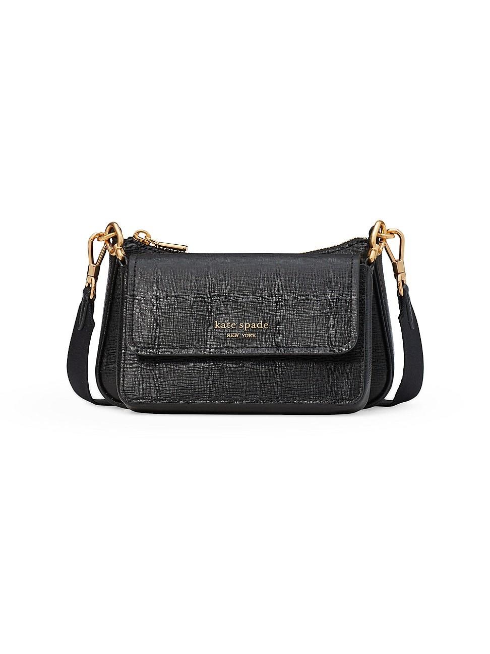 kate spade new york Morgan Saffiano Leather Double Up Crossbody Bag Product Image