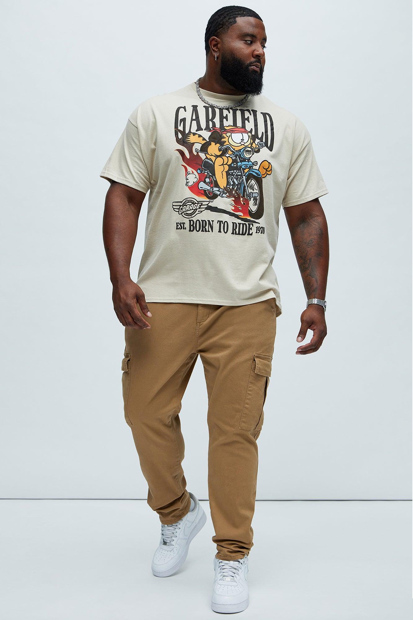 Garfield Born To Ride Short Sleeve Tee - Sand Product Image
