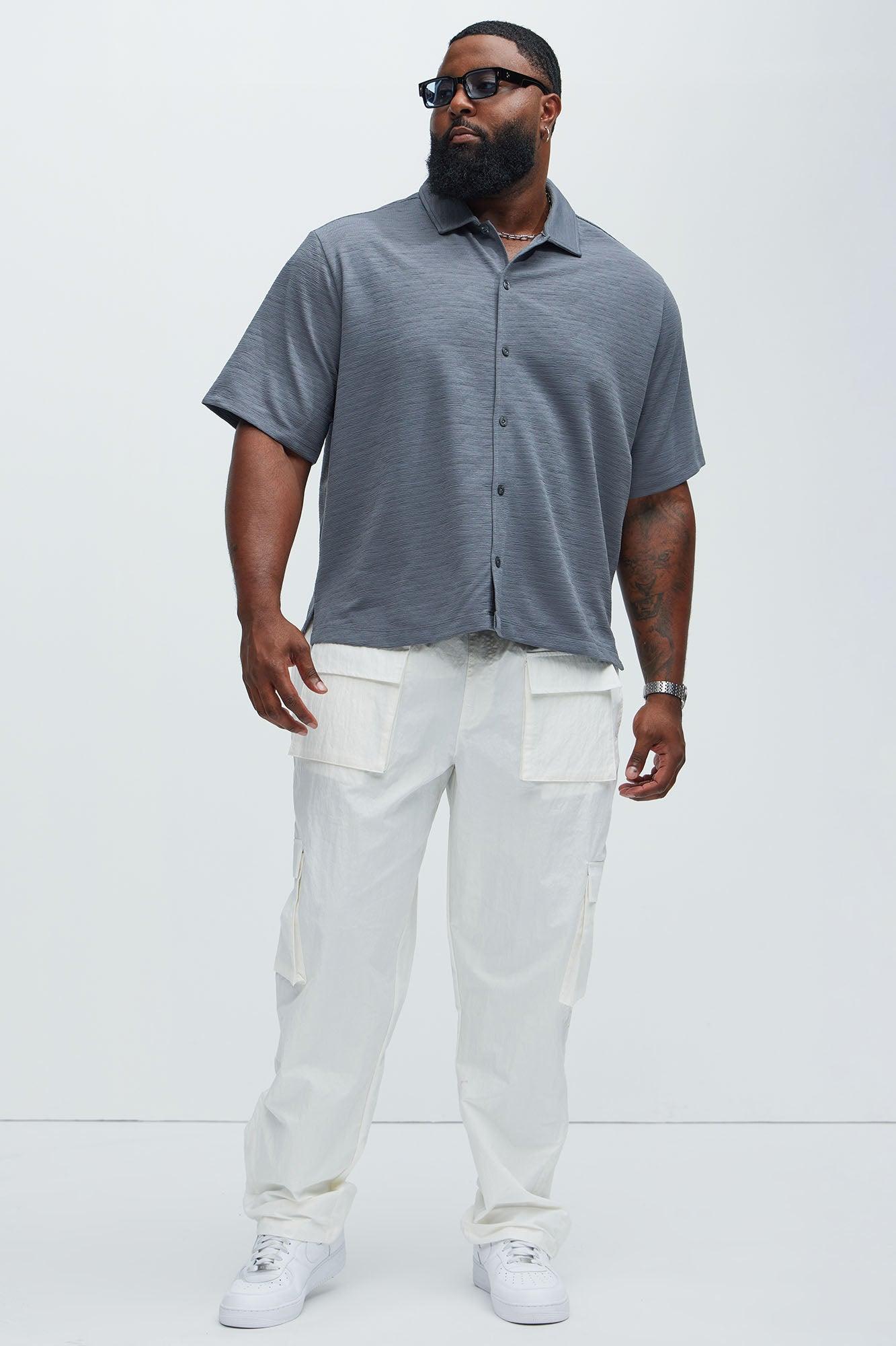 Blaze Textured Shirt - Slate Grey Product Image