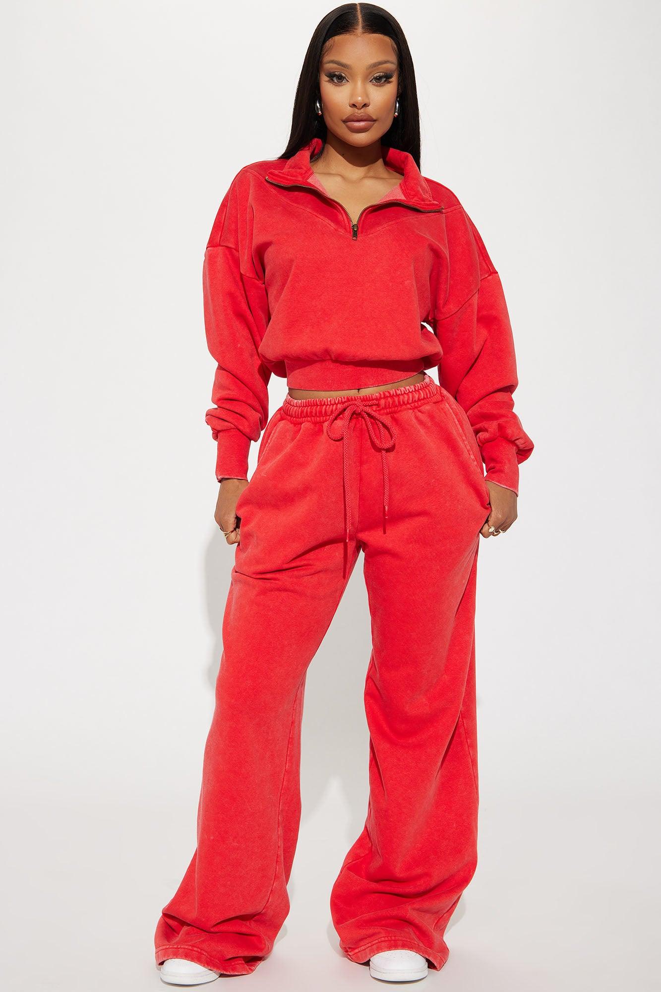 Rested Lounge Pullover - Red Product Image