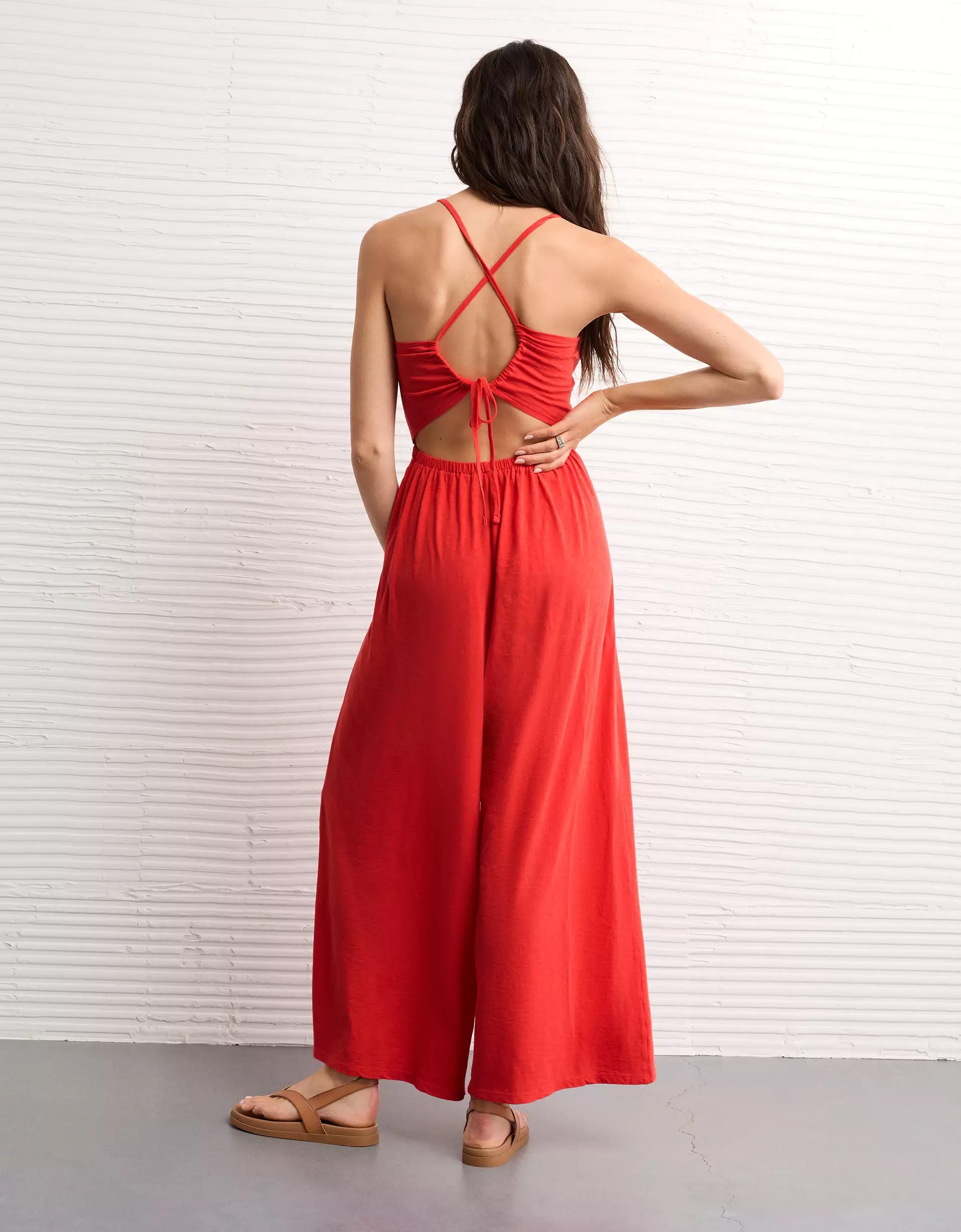 AE Sunchaser Knit Babydoll Jumpsuit Women's Product Image