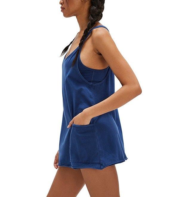 Free People FP Movement Hot Shot Scoop Neck Sleeveless Patch Pocket Mini Dress Product Image