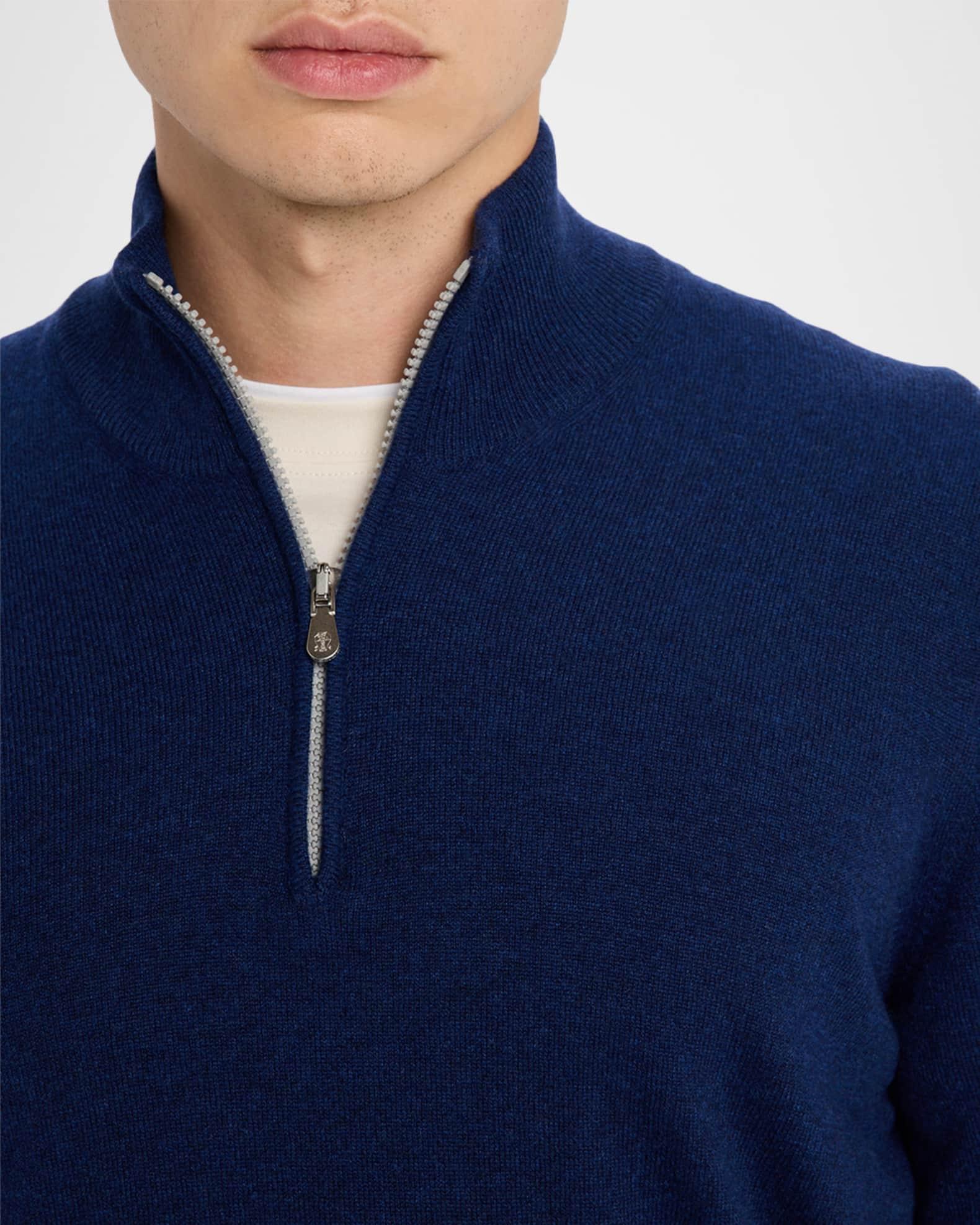 Men's Cashmere Quarter-Zip Sweater Product Image
