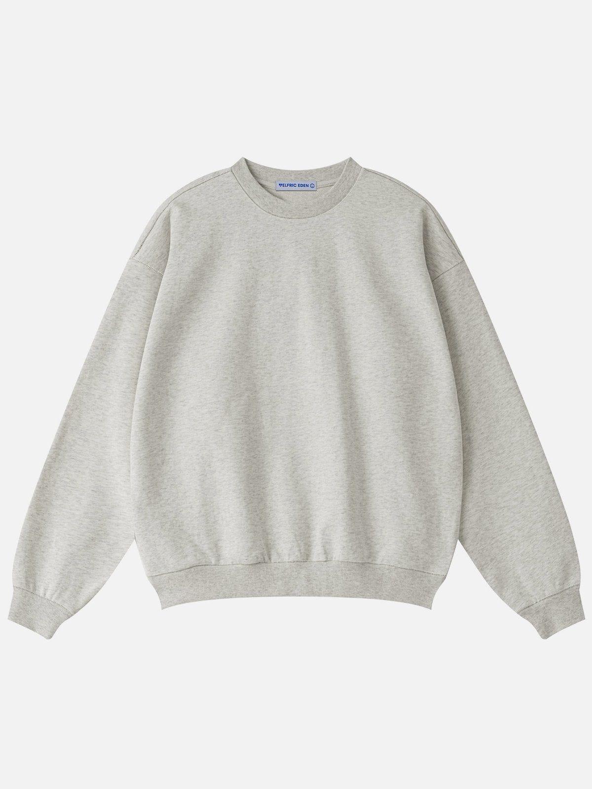 Aelfric Eden Basic Solid Oversized Sweatshirt Product Image