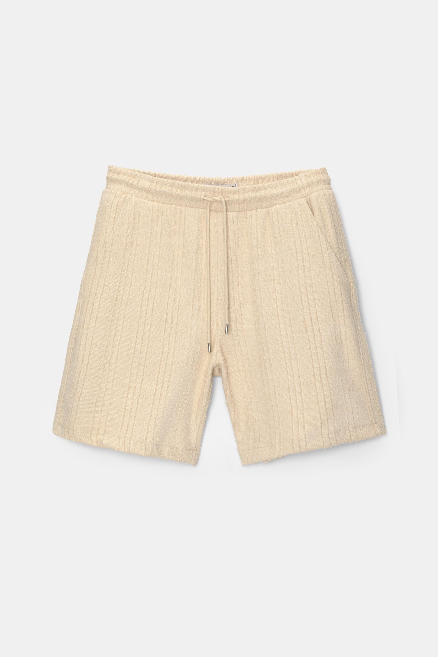 Waffle-knit Bermuda sweatpant shorts Product Image