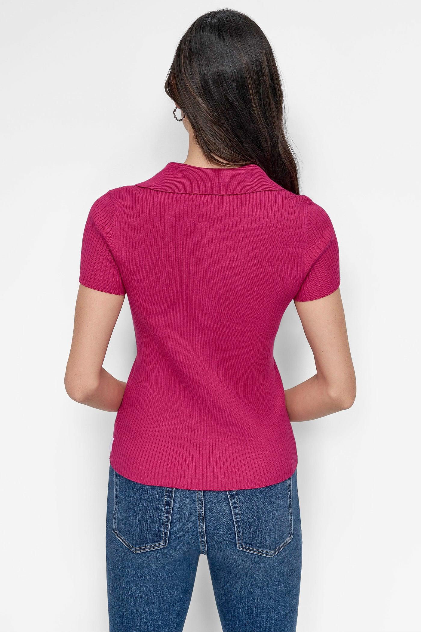 RIBBED POLO SWEATER Product Image