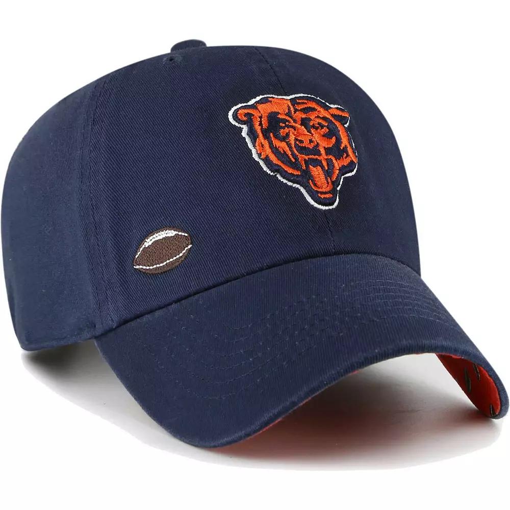 Women's '47 Navy Chicago Bears Confetti Icon Clean Up Adjustable Hat, Blue Product Image