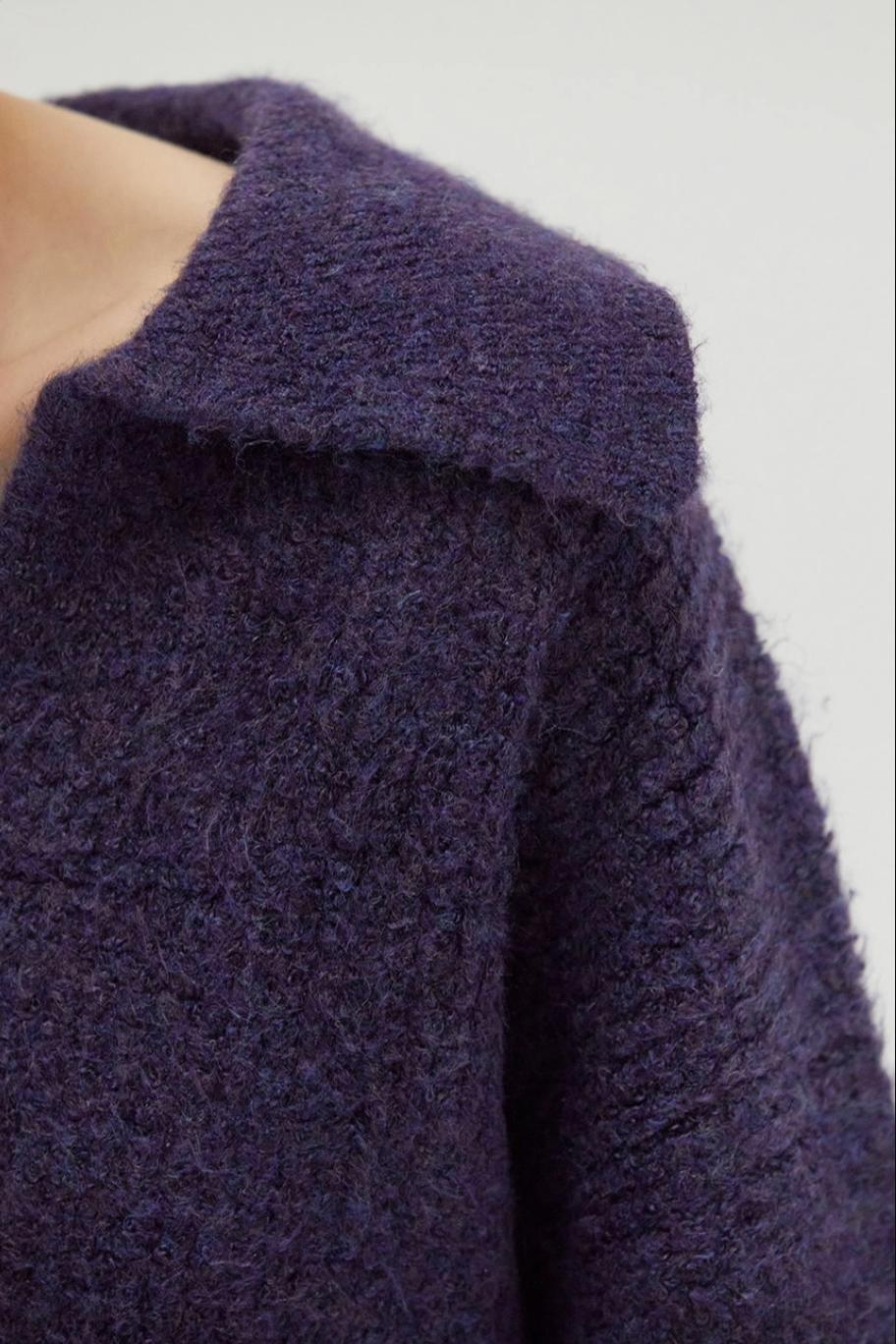 Carter Waffle Polo Sweater Product Image