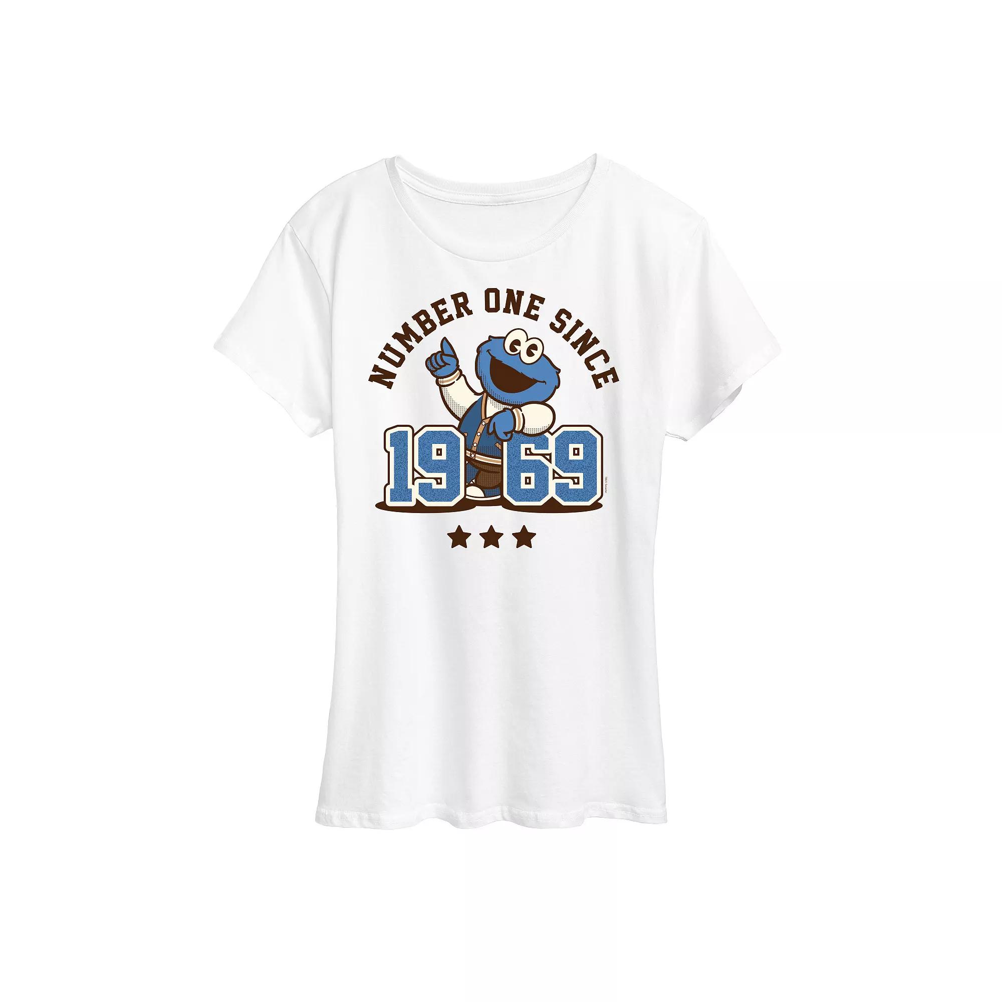 Women's Sesame Street Cookie Monster Graphic Tee, Girl's,  Product Image