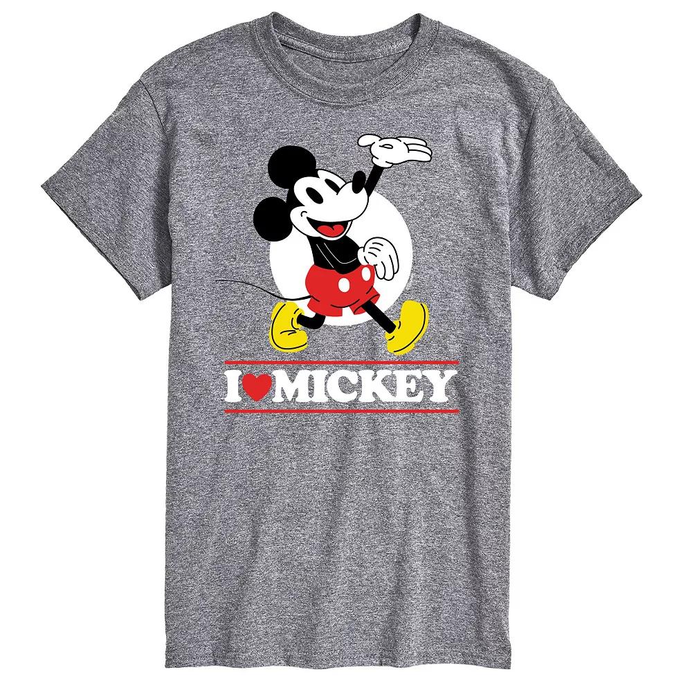 Disney's Mickey Mouse Big & Tall I Love Mickey Graphic Tee, Men's,  Product Image
