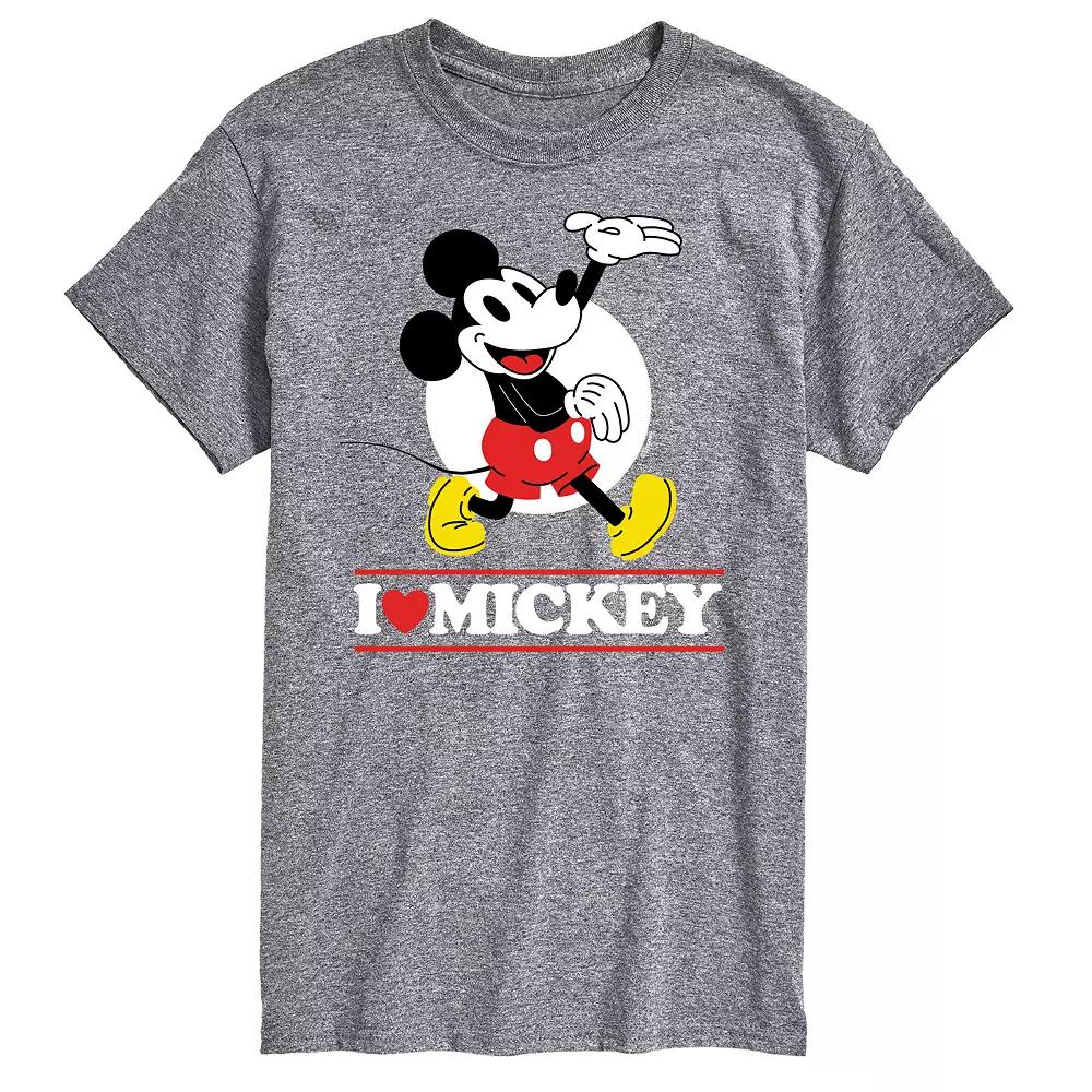 Disney's Mickey Mouse Big & Tall I Love Mickey Graphic Tee, Men's,  Product Image