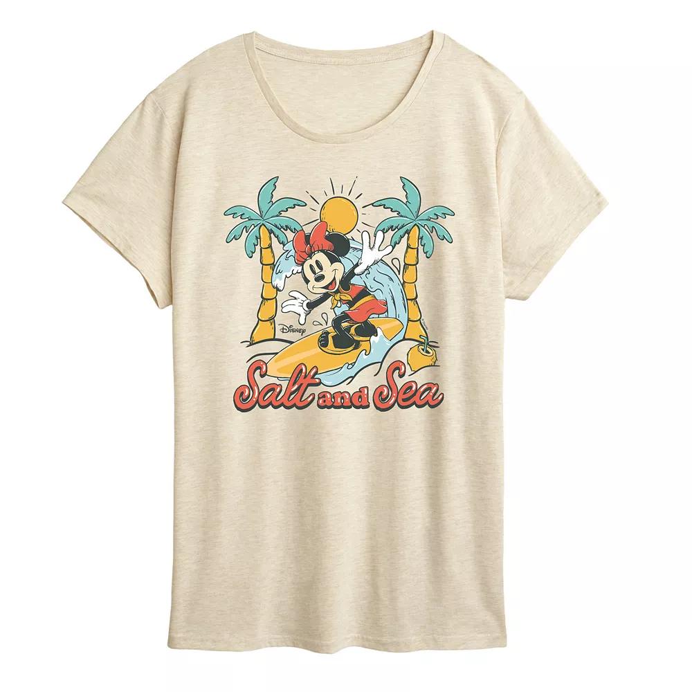 Disney's Minnie Mouse Women's Salt and Sea Graphic Tee,  Product Image
