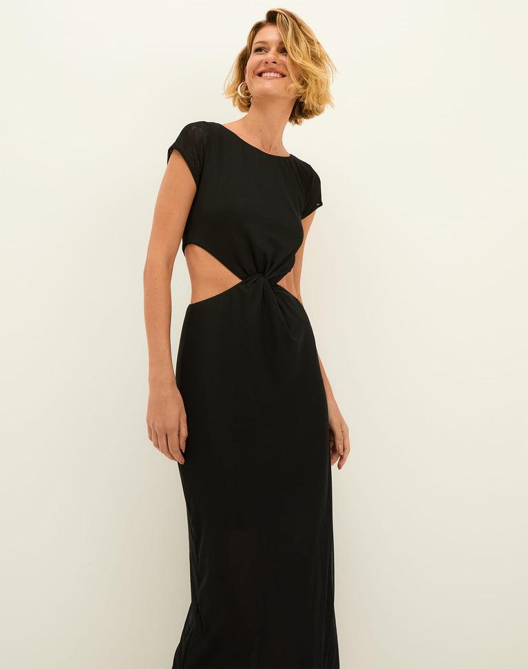 Lita Midi Dress - Black Product Image