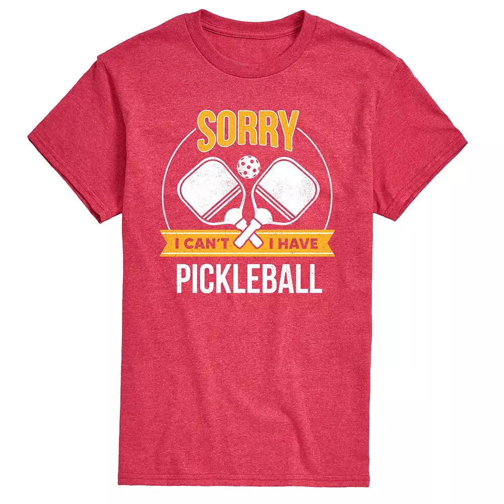 Men's Sorry Can't Pickleball Tee,  Product Image