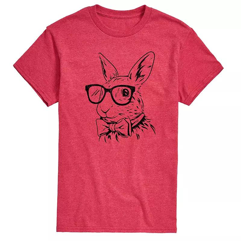 Men's Bunny Bow Tie Graphic Tee,  Product Image