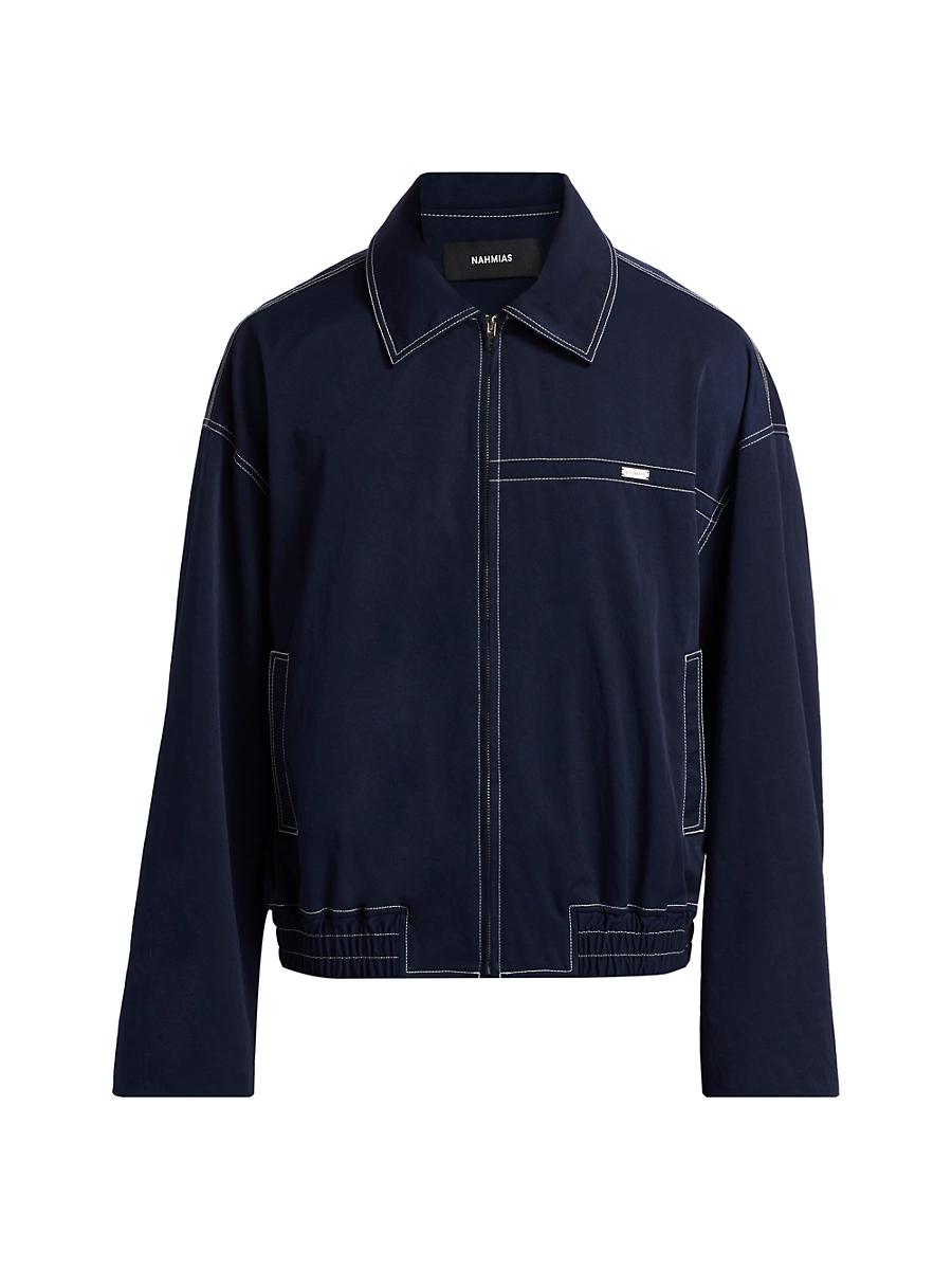 Mens Tech Cotton Twill Bomber Jacket Product Image