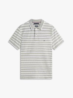 Regular Fit Linen-Blend Pique Polo Product Image