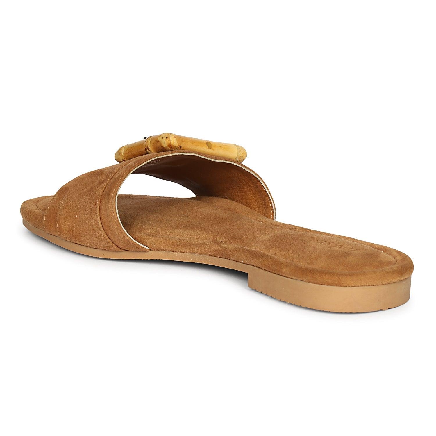 Amsterdam Suede - Cognac Sandals Product Image
