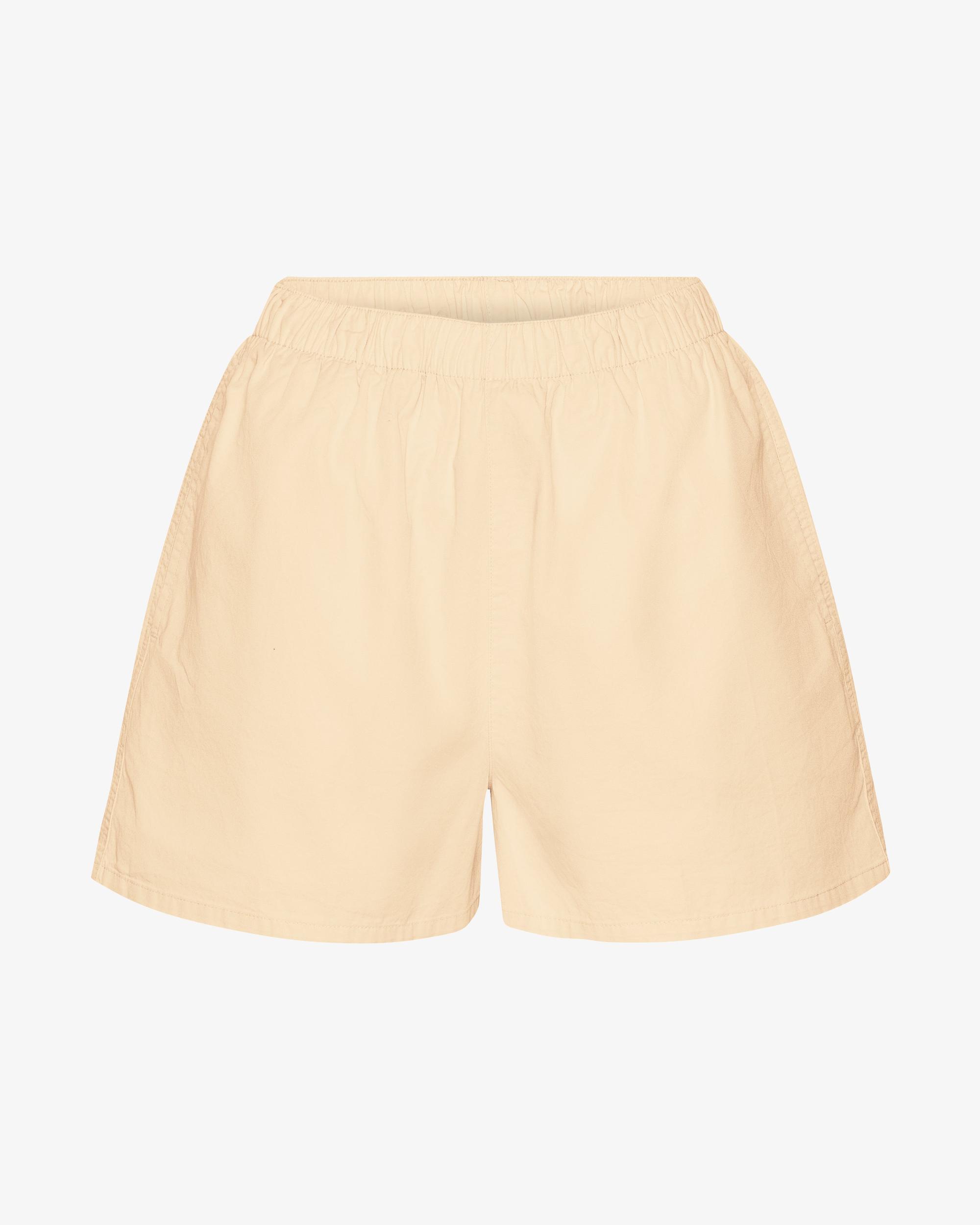 Women Organic Twill Shorts - Soft Yellow Product Image
