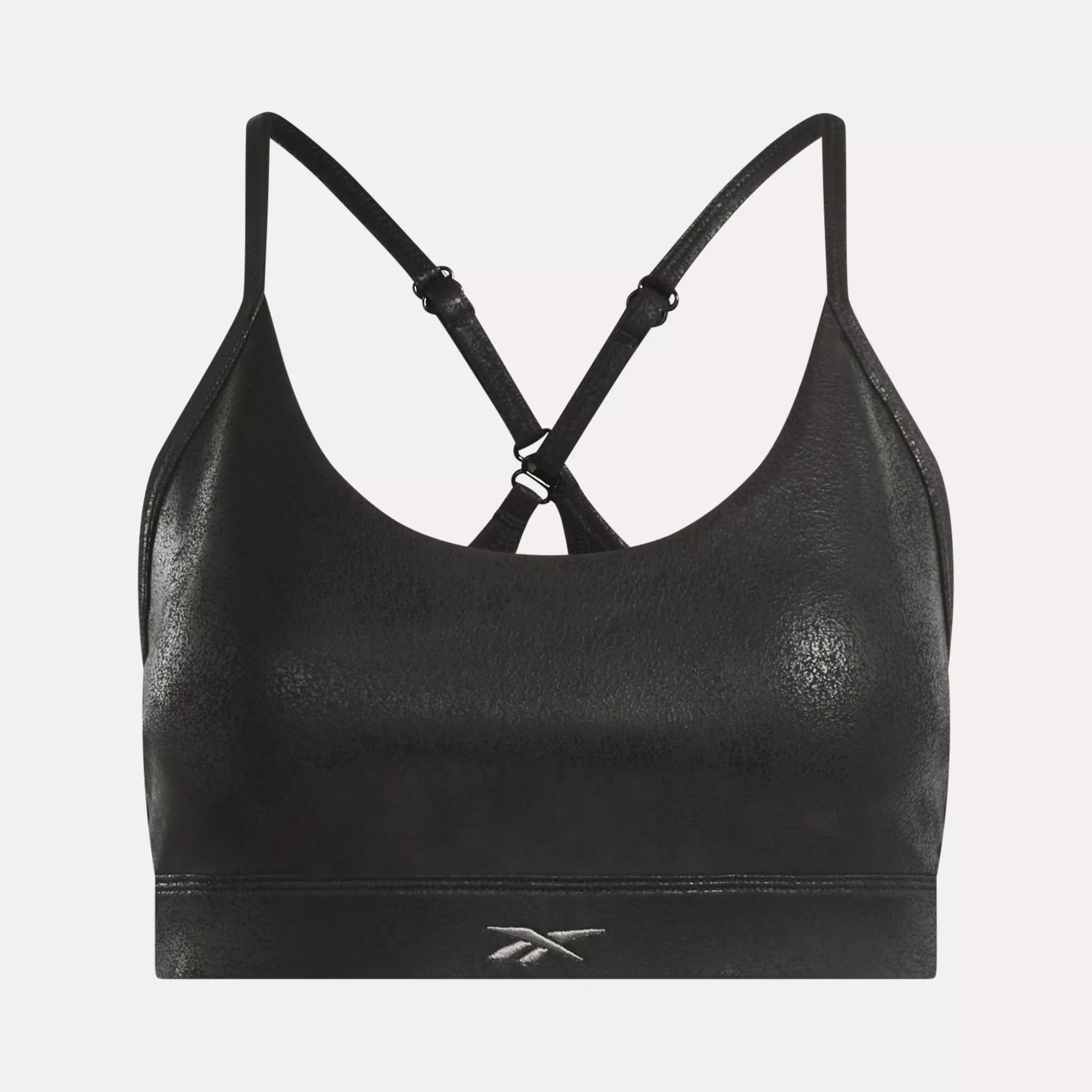 Women's Lux Faux Leather Strappy Bra Female Product Image