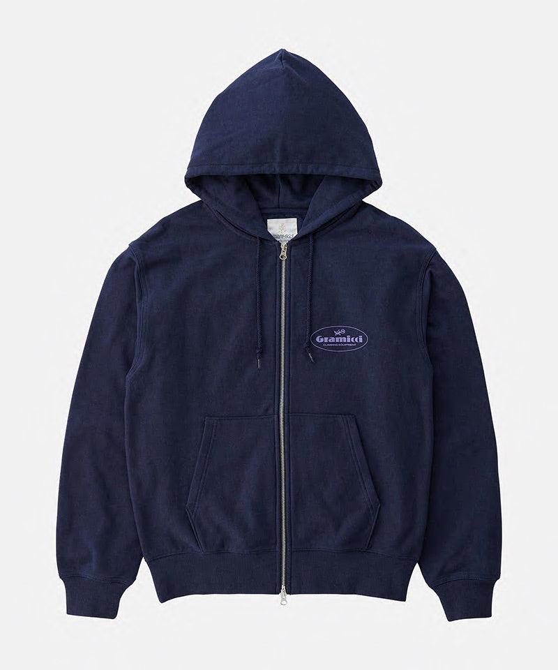 Climbing Equipment Zip Hooded Sweatshirt Unisex Product Image