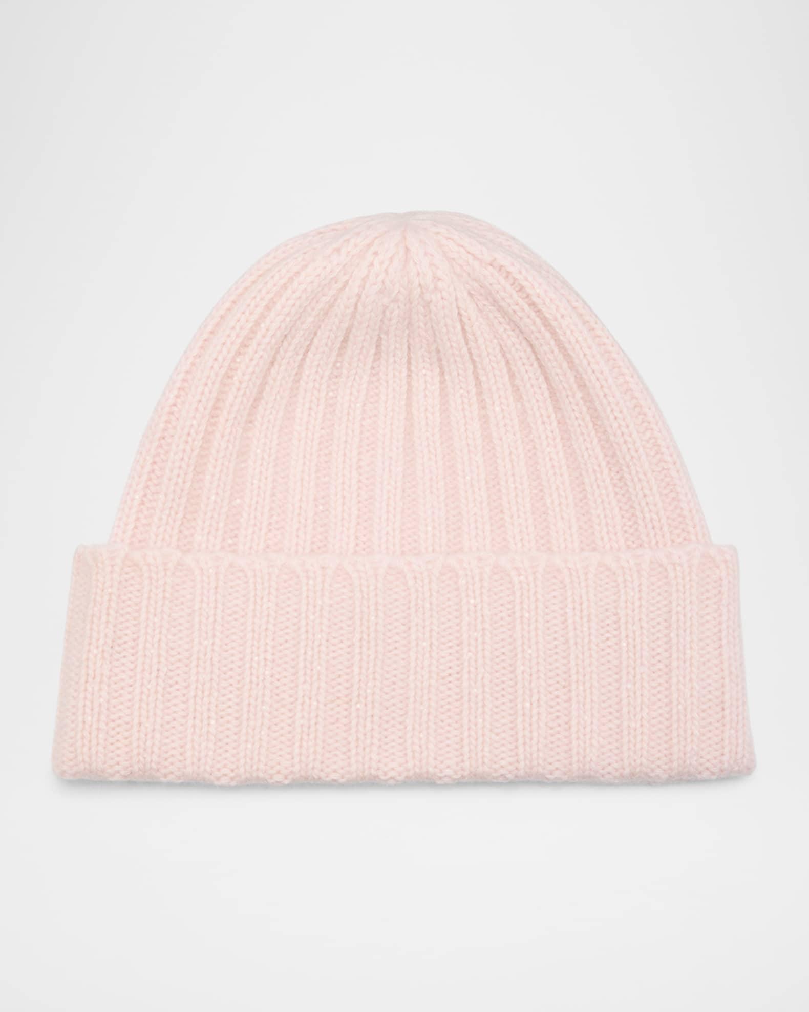 Cashmere Ribbed Beanie Product Image