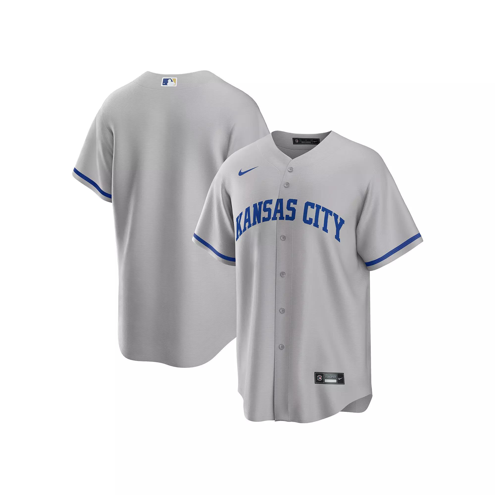 Men's Nike Gray Los Angeles Dodgers Alternate Replica Team Jersey, Size: Small, Grey Product Image
