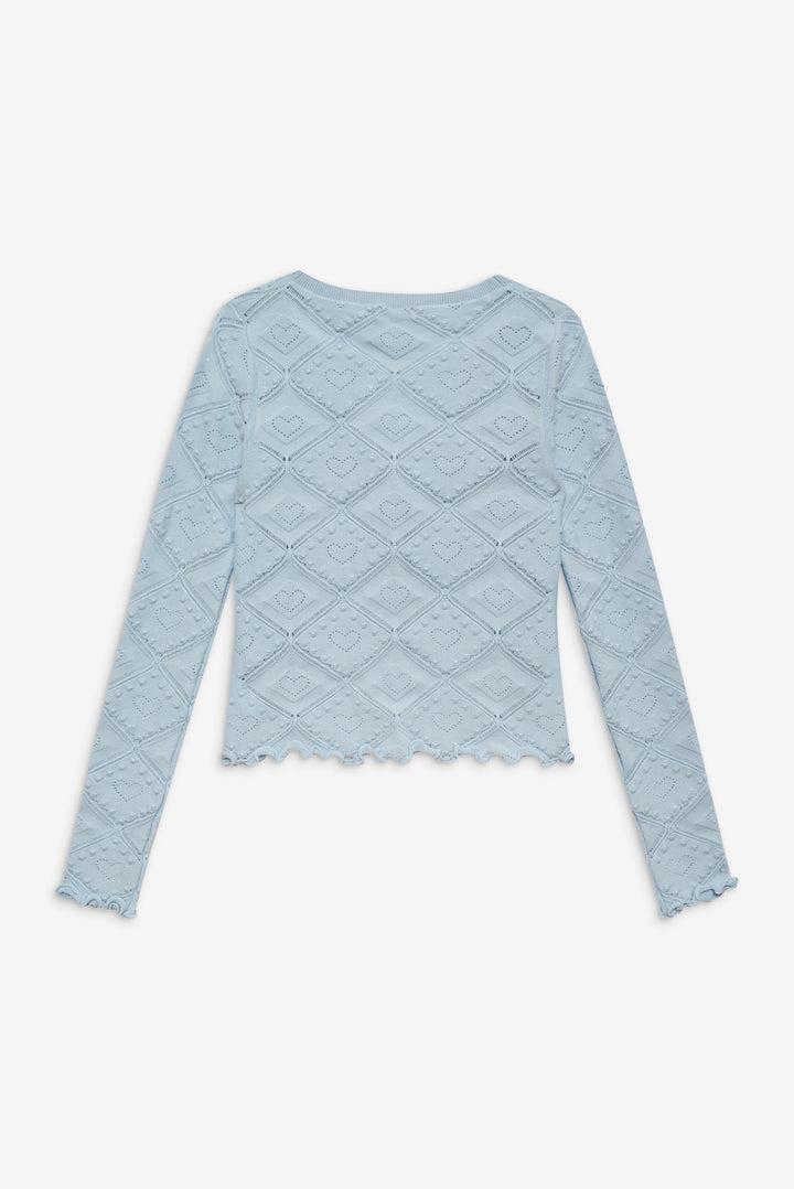 Coco Knit Cardigan — Baby Blue Product Image