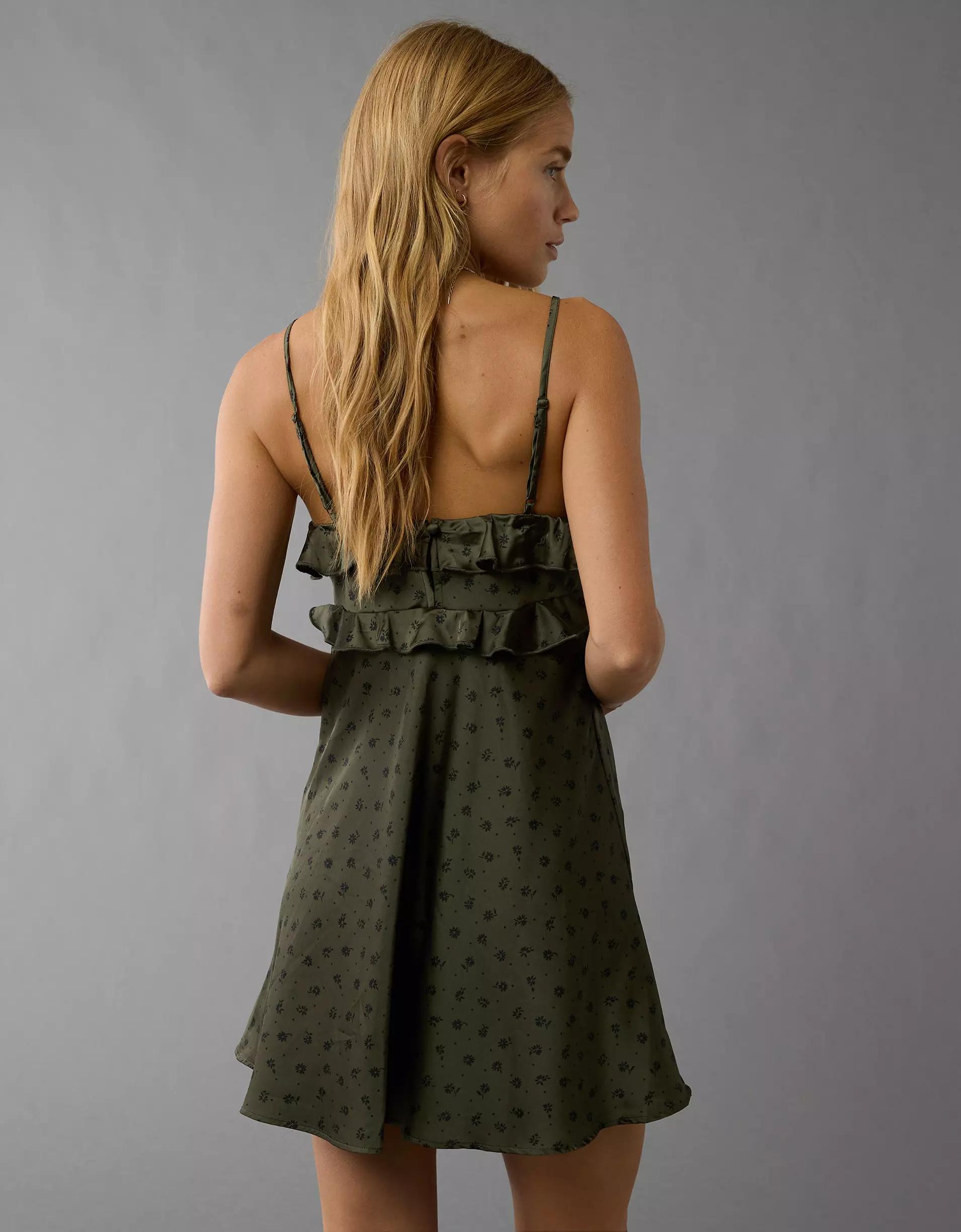 AE Ruffle Mini Slip Dress Product Image