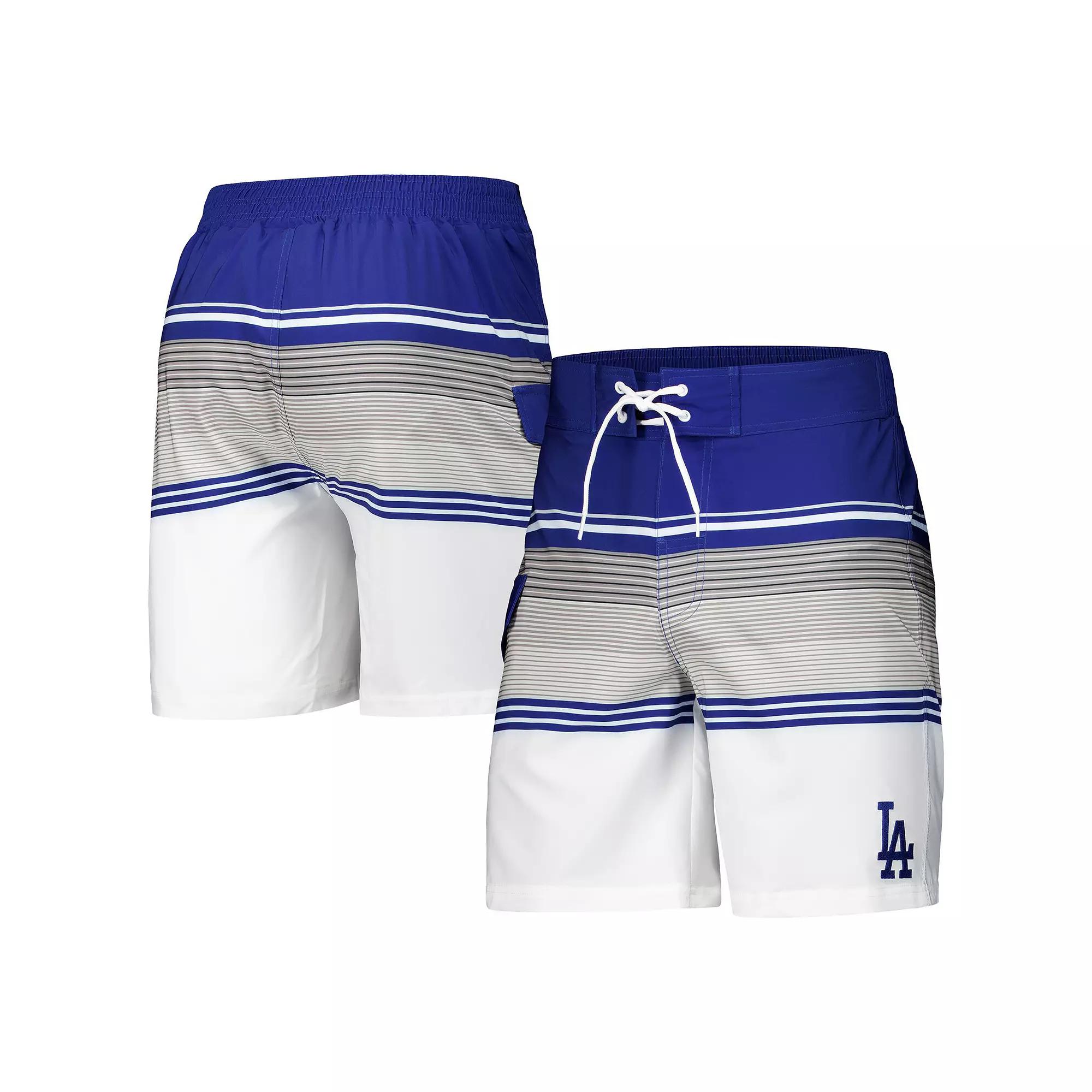 Men's G-III Sports by Carl Banks Royal/White Los Angeles Dodgers Jump Shot Volley Board Shorts, Size: XL, Blue Product Image