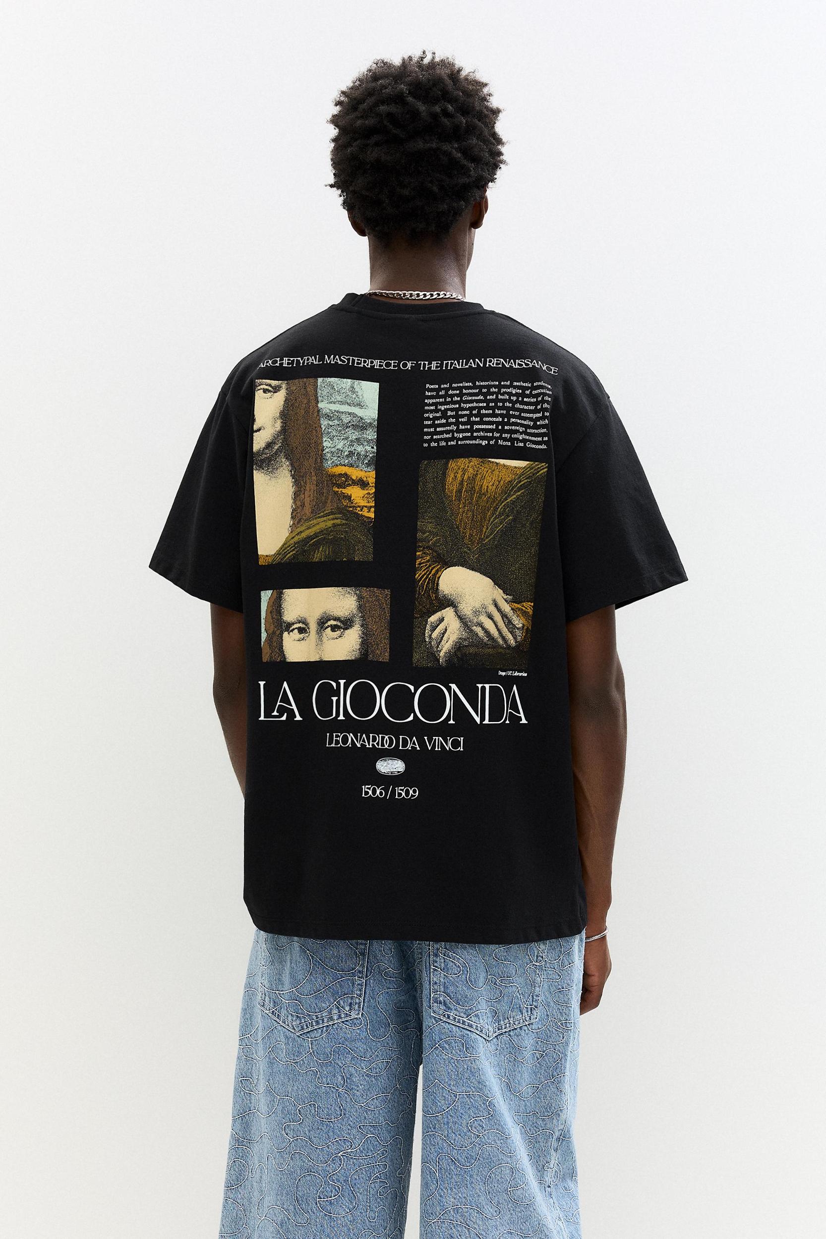 Black La Gioconda T-shirt Product Image
