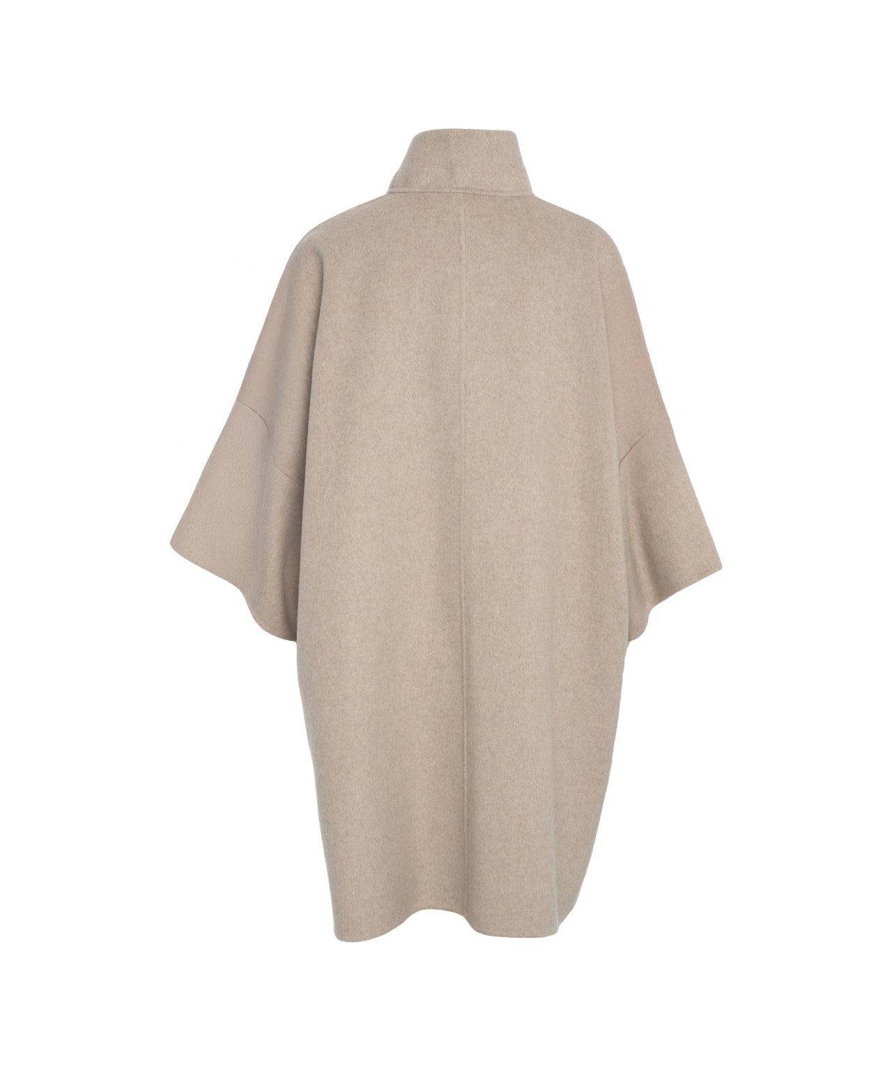 Wool coat with waist belt Product Image