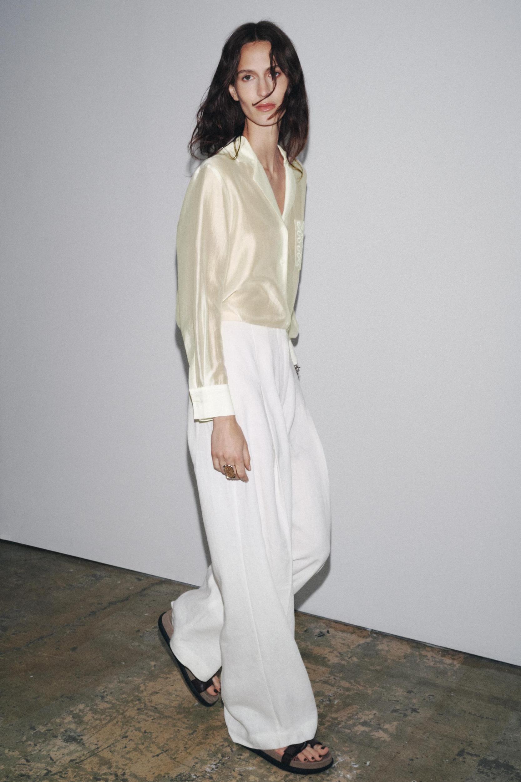 ZW COLLECTION EMBROIDERED POCKET SHIRT Product Image