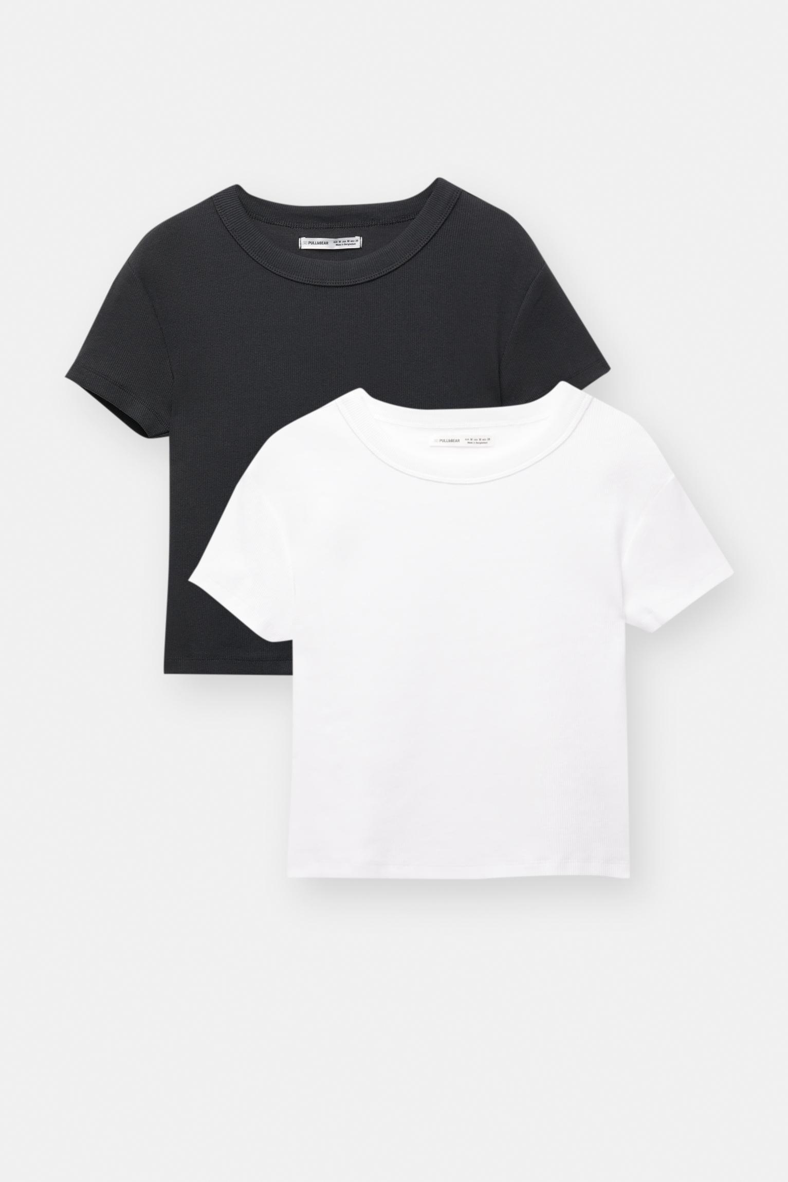 Pack of 2 ribbed T-shirts Product Image